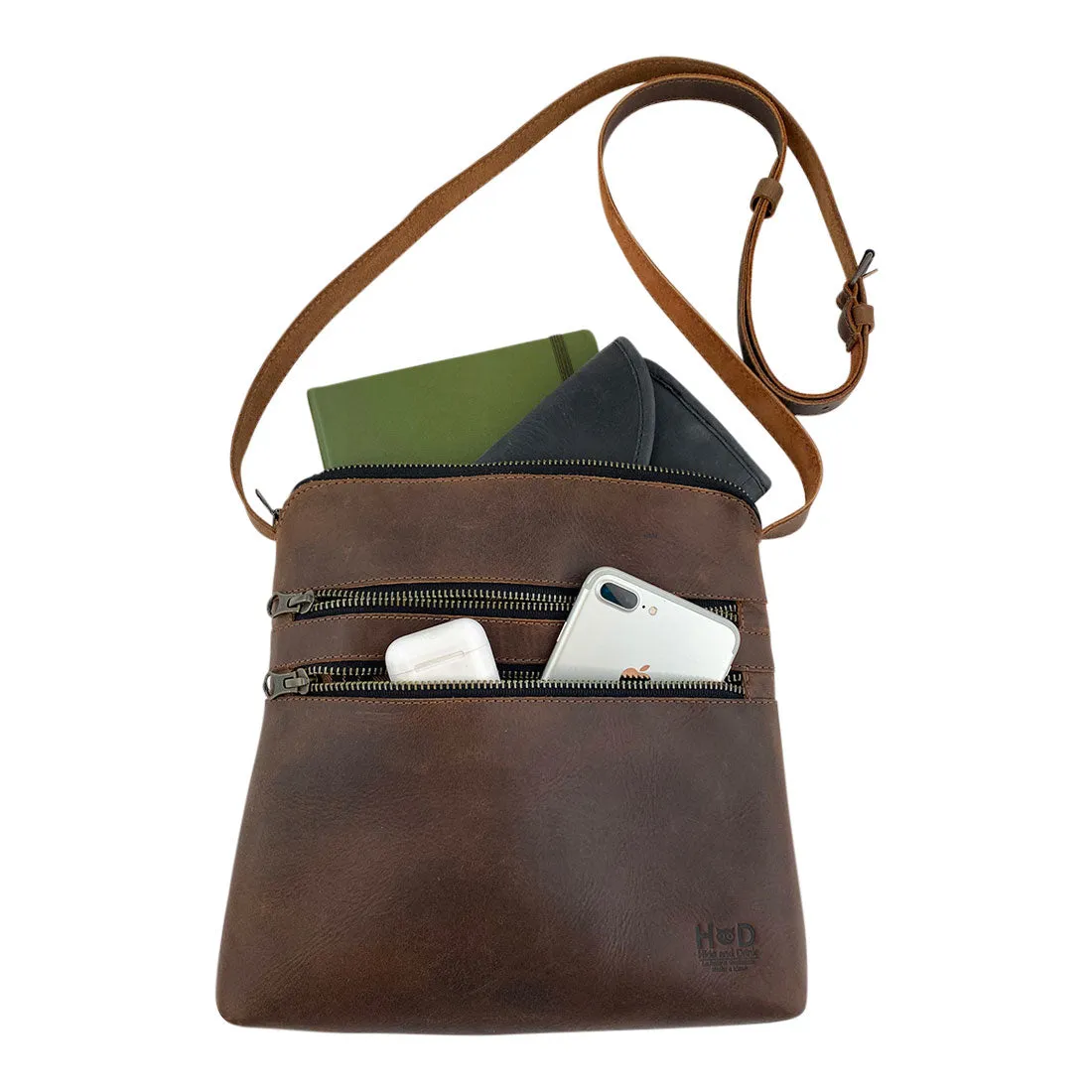 3 Zipper Satchel