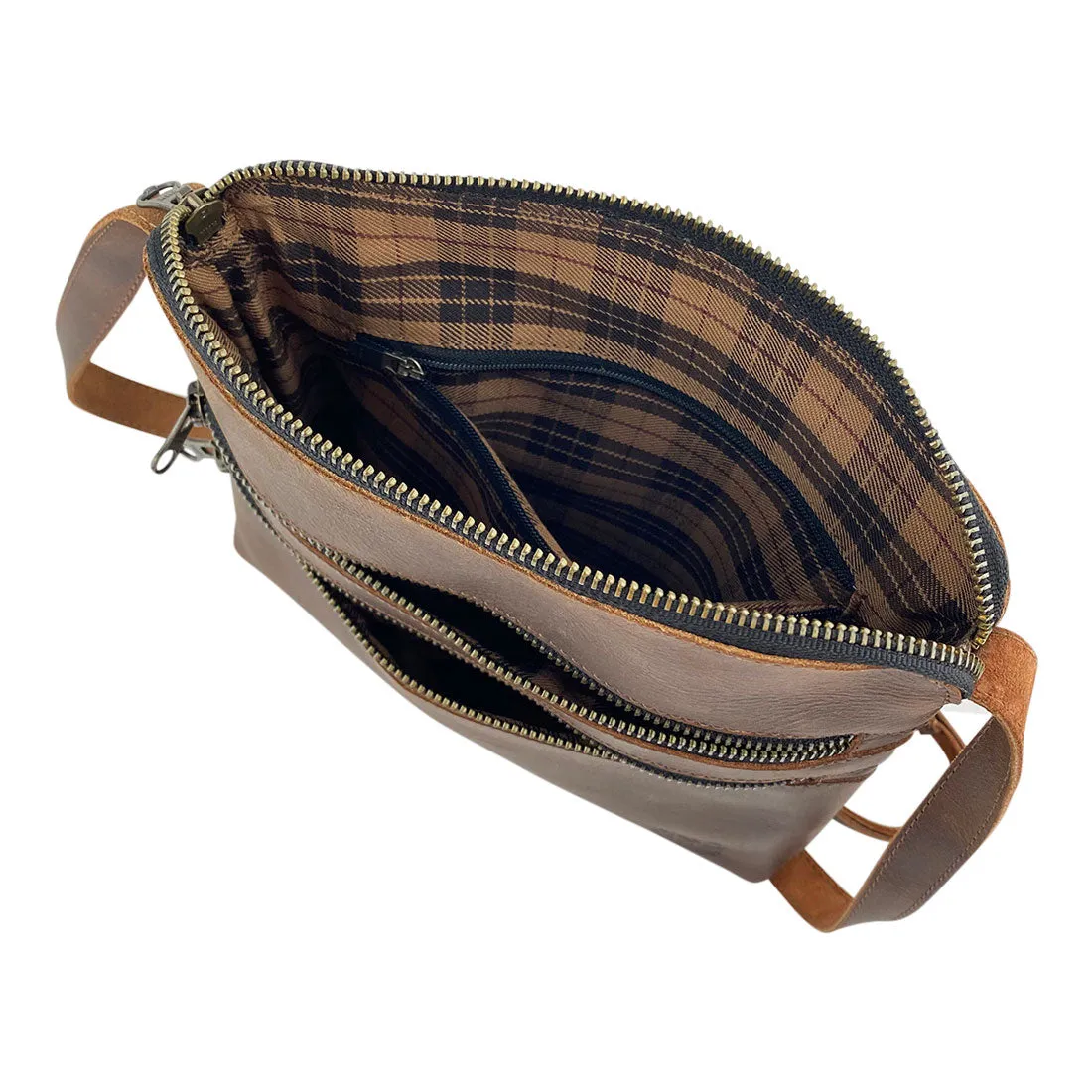 3 Zipper Satchel