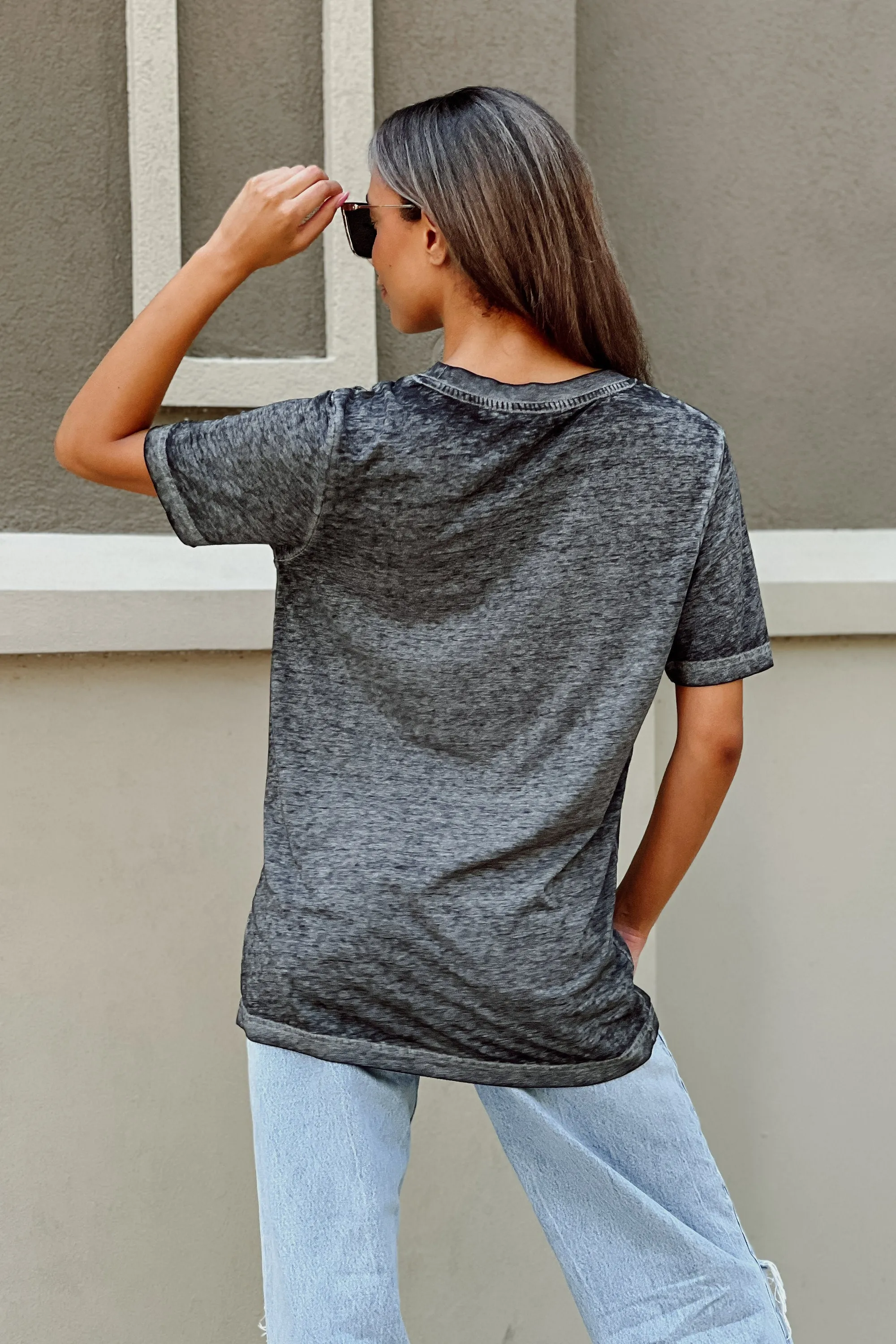 AIR FORCE FALCONS SWITCH IT UP ACID WASH BOYFRIEND TEE