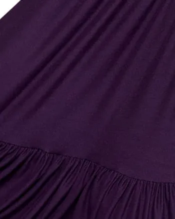 Alice Tiered Maxi Dress | Eggplant