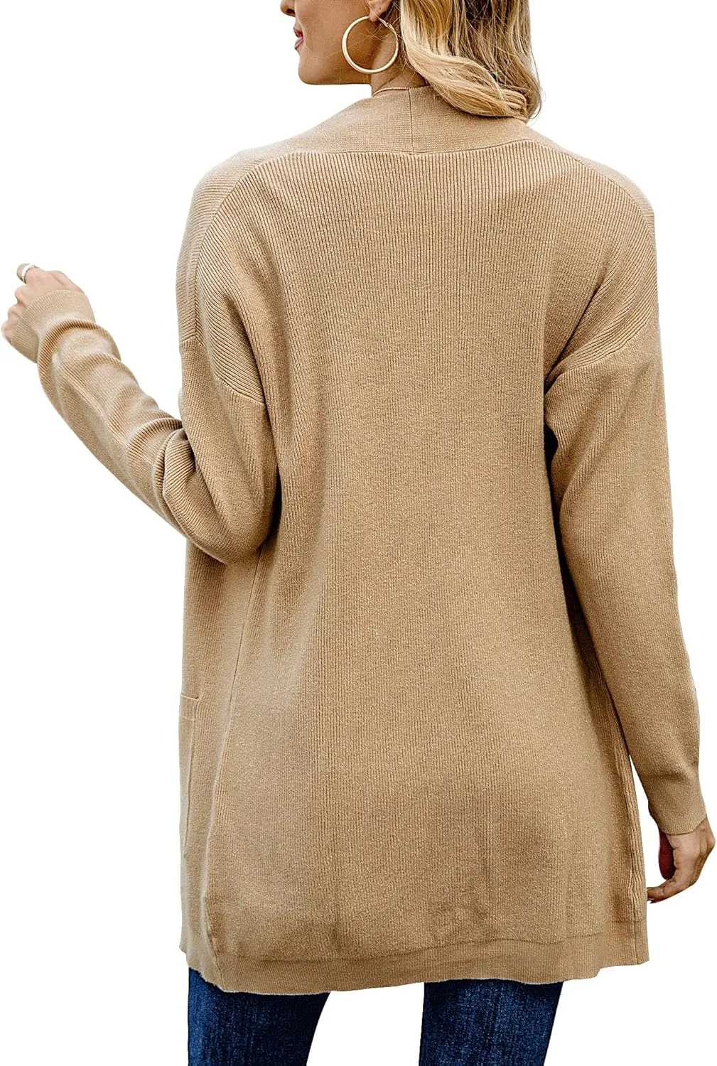 ANIXAY Cardigan Sweaters for Women 2024 Long Sleeve Open Front Knit Outwear Coat Womens Cardigan with Pockets