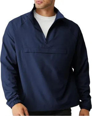 Aulemen Men's Casual Quarter Zip Pullover-Athletic Lightweight Jackets Hiking Golf for Men Mock Neck with Pockets