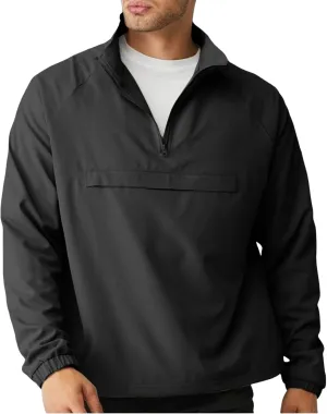 Aulemen Men's Casual Quarter Zip Pullover-Athletic Lightweight Jackets Hiking Golf for Men Mock Neck with Pockets