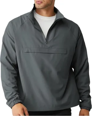 Aulemen Men's Casual Quarter Zip Pullover-Athletic Lightweight Jackets Hiking Golf for Men Mock Neck with Pockets