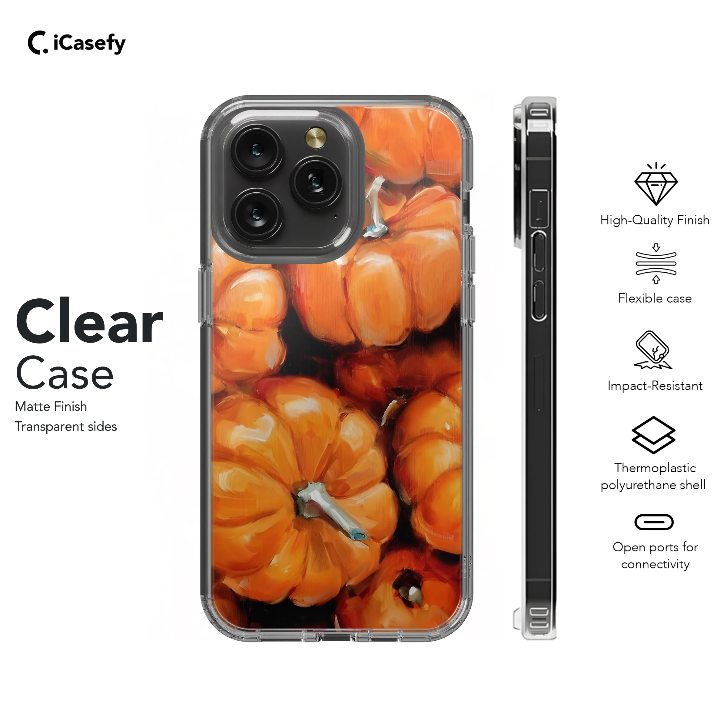 Autumn Fall Pumpkin Phone Case iPhone Samsung Cover Pixel 1883