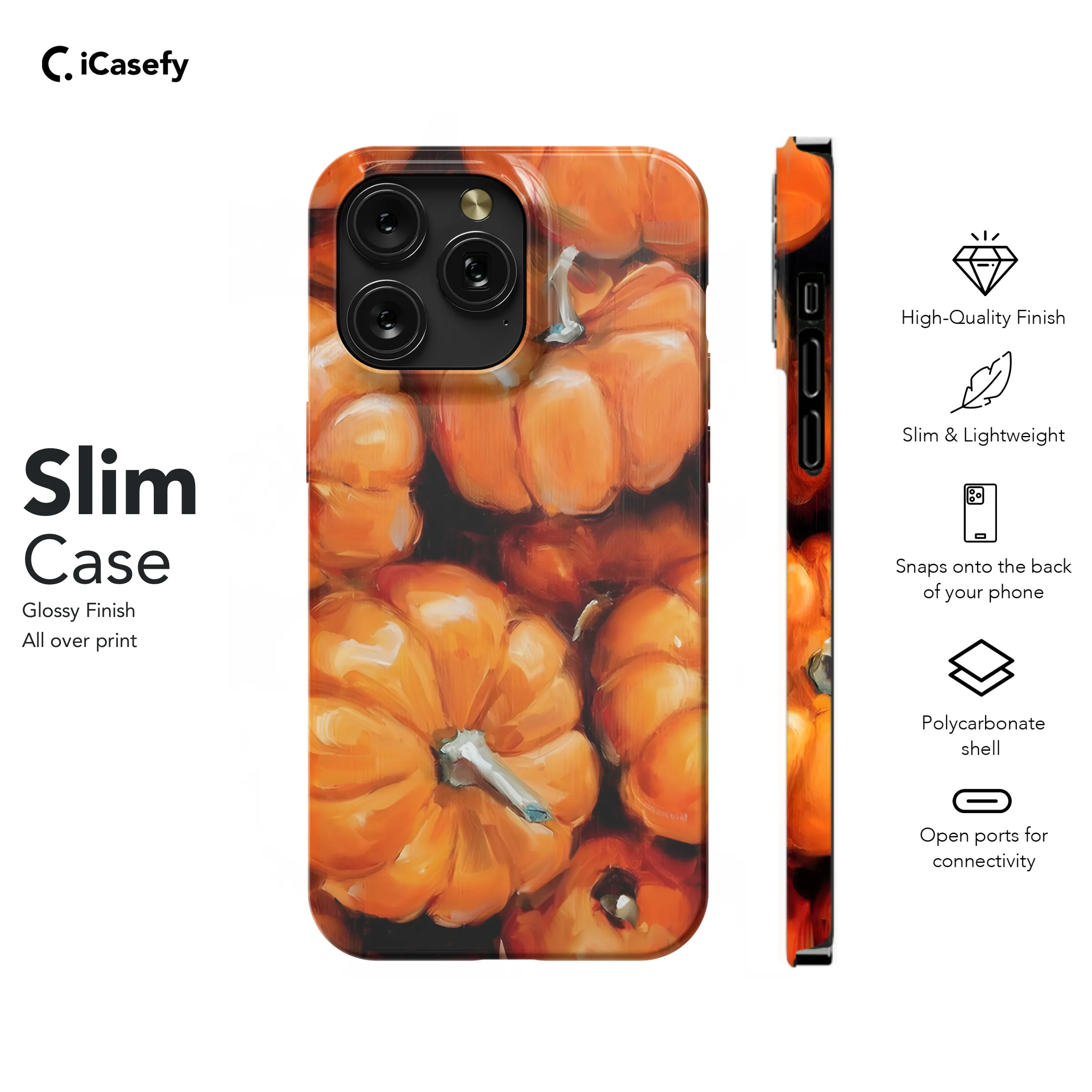 Autumn Fall Pumpkin Phone Case iPhone Samsung Cover Pixel 1883