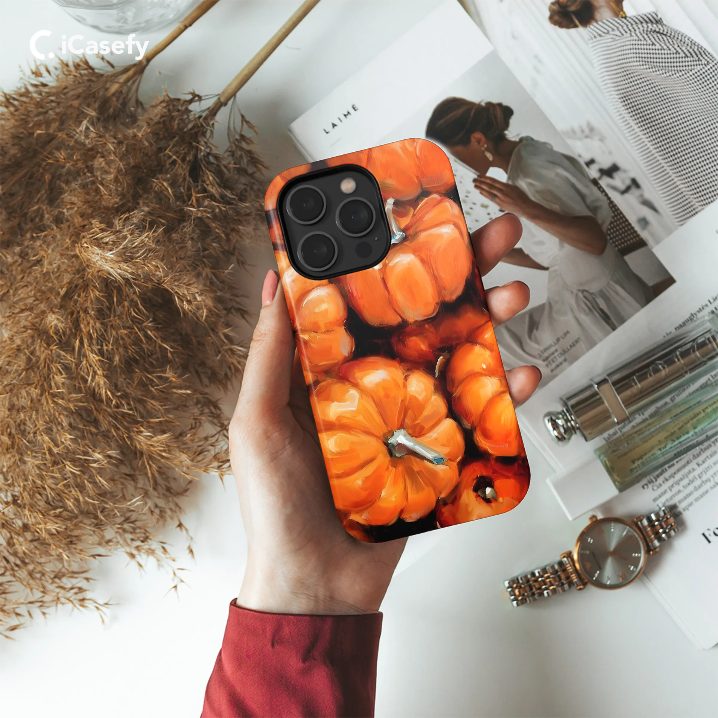 Autumn Fall Pumpkin Phone Case iPhone Samsung Cover Pixel 1883