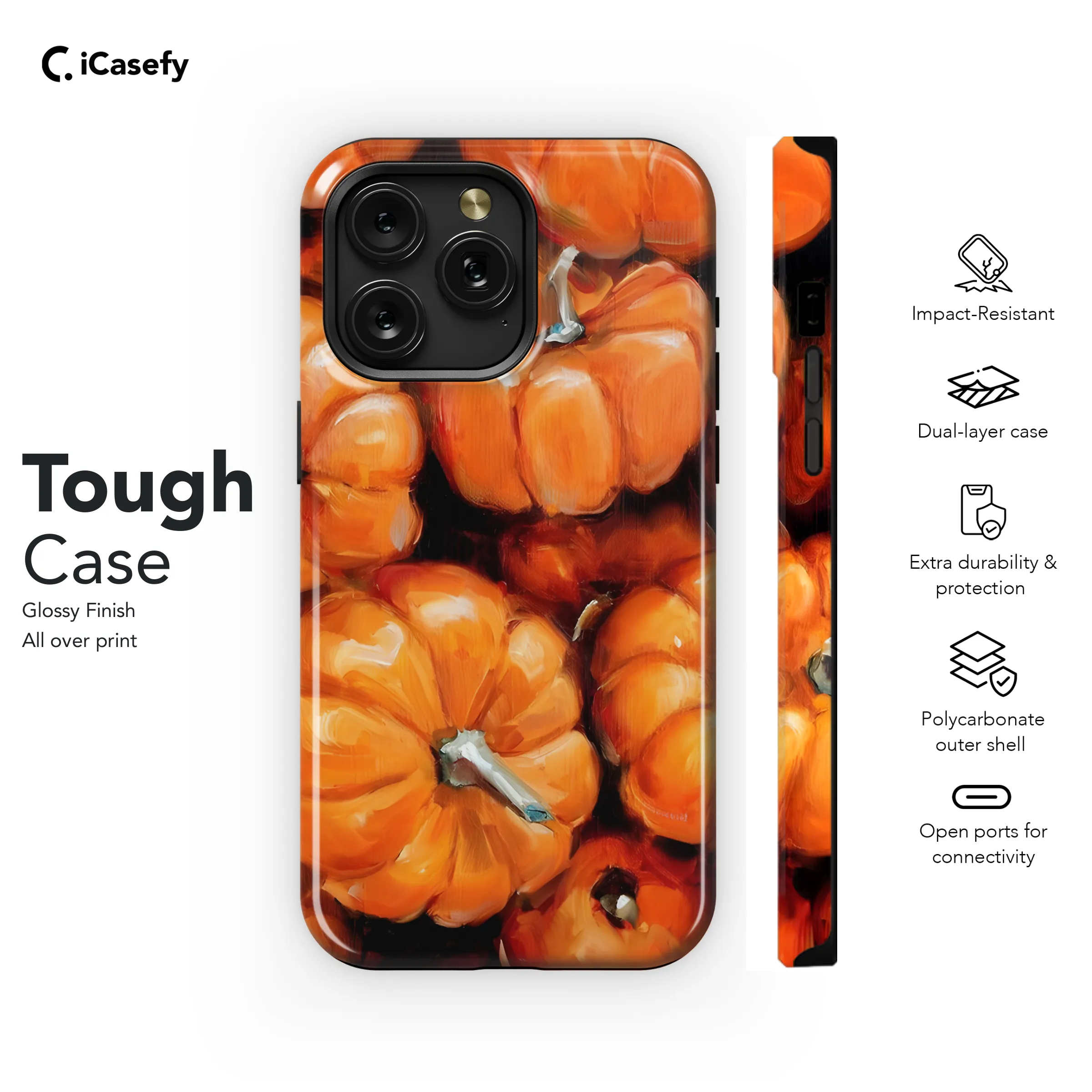 Autumn Fall Pumpkin Phone Case iPhone Samsung Cover Pixel 1883