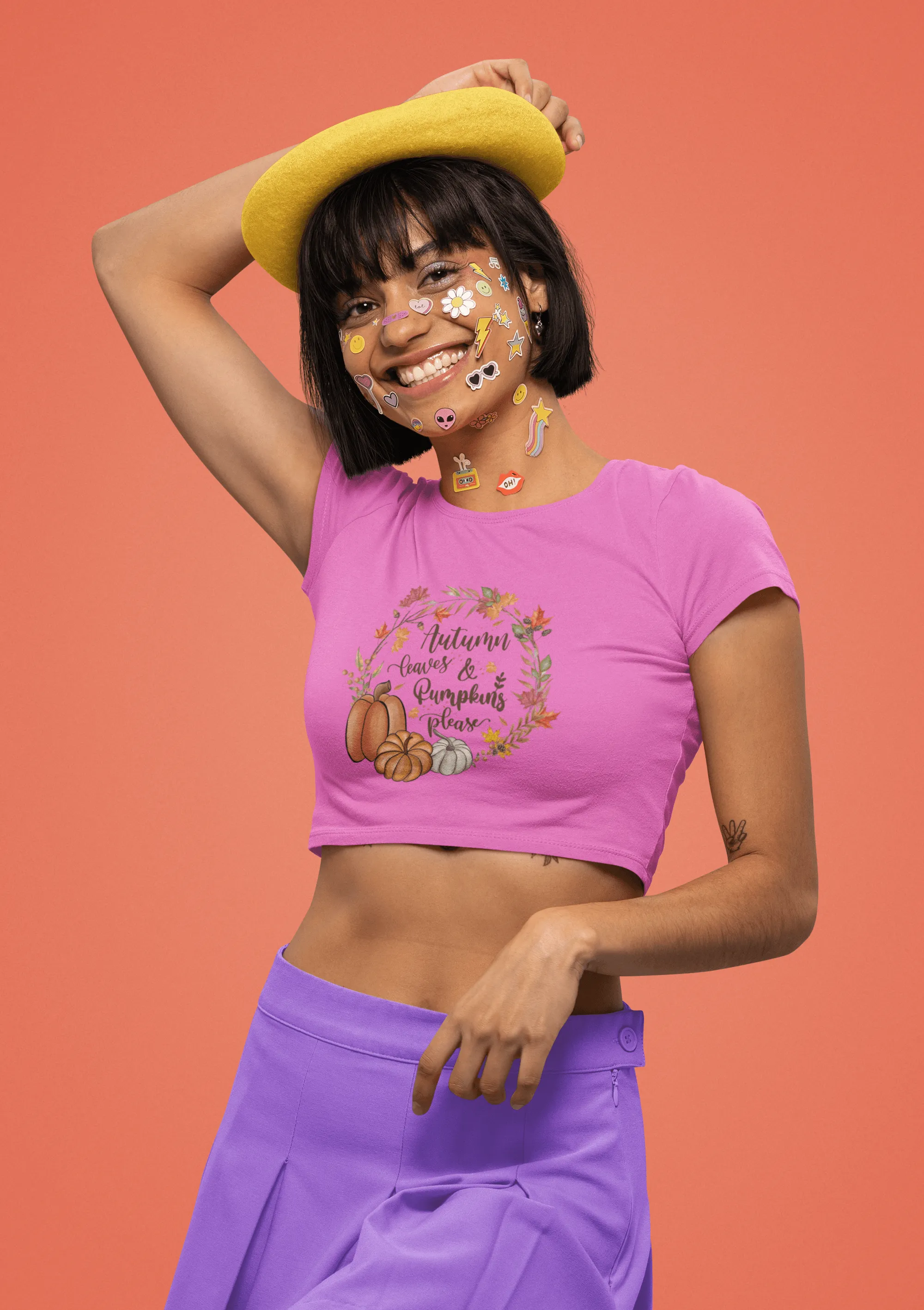 Autumn leaves Cropped T-Shirt