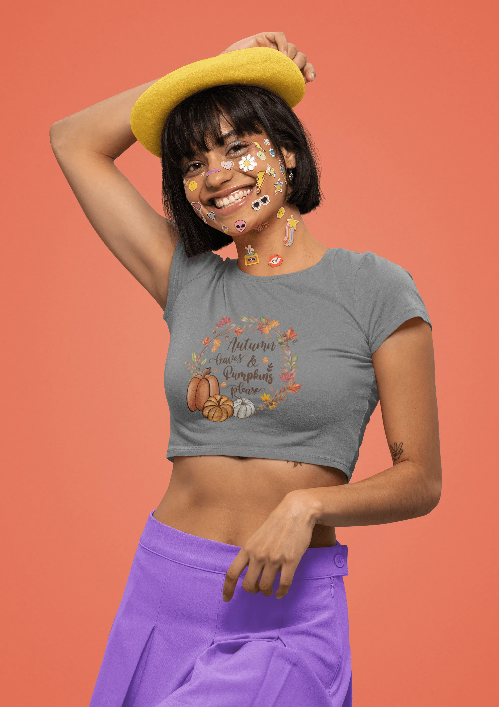Autumn leaves Cropped T-Shirt