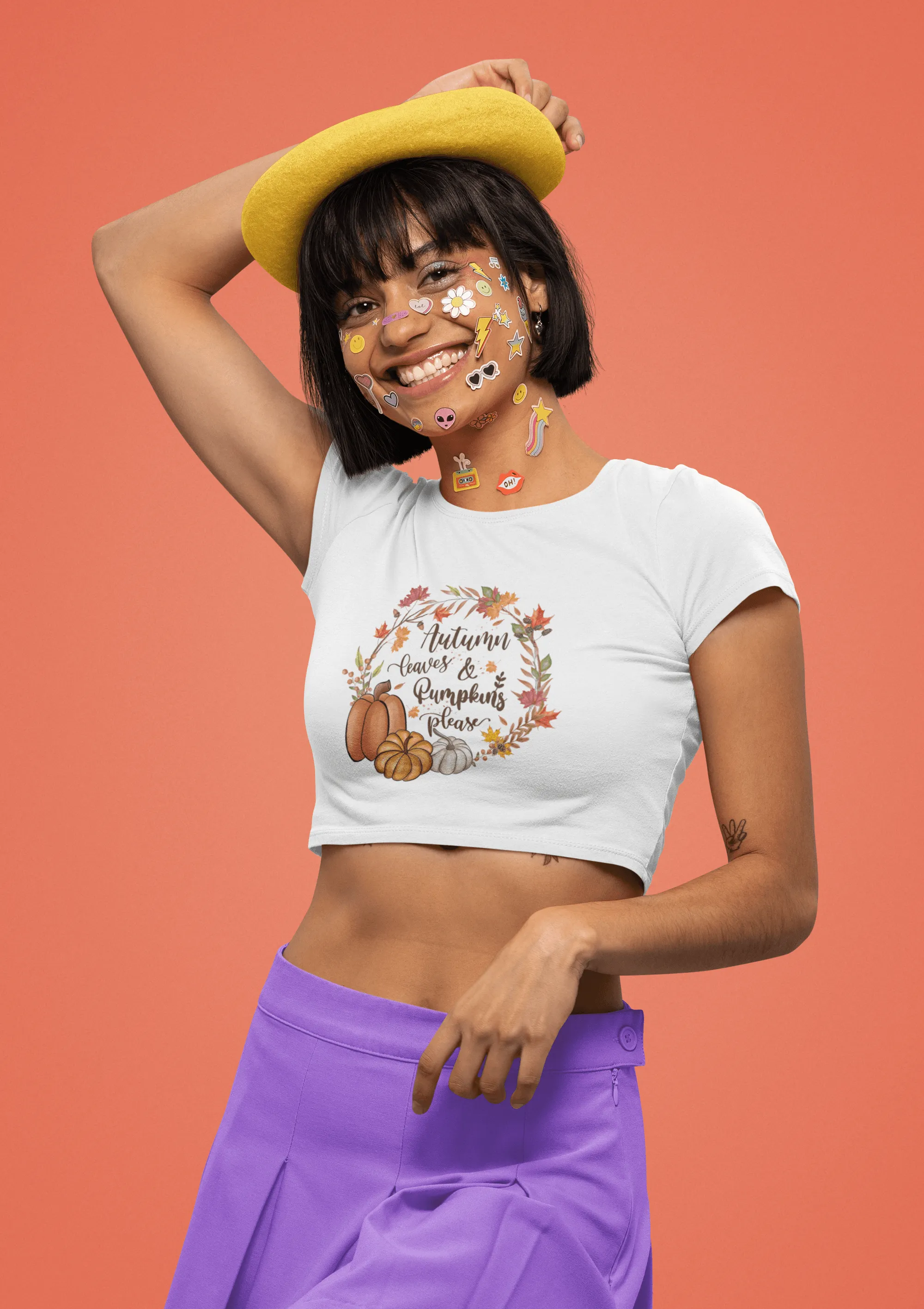 Autumn leaves Cropped T-Shirt