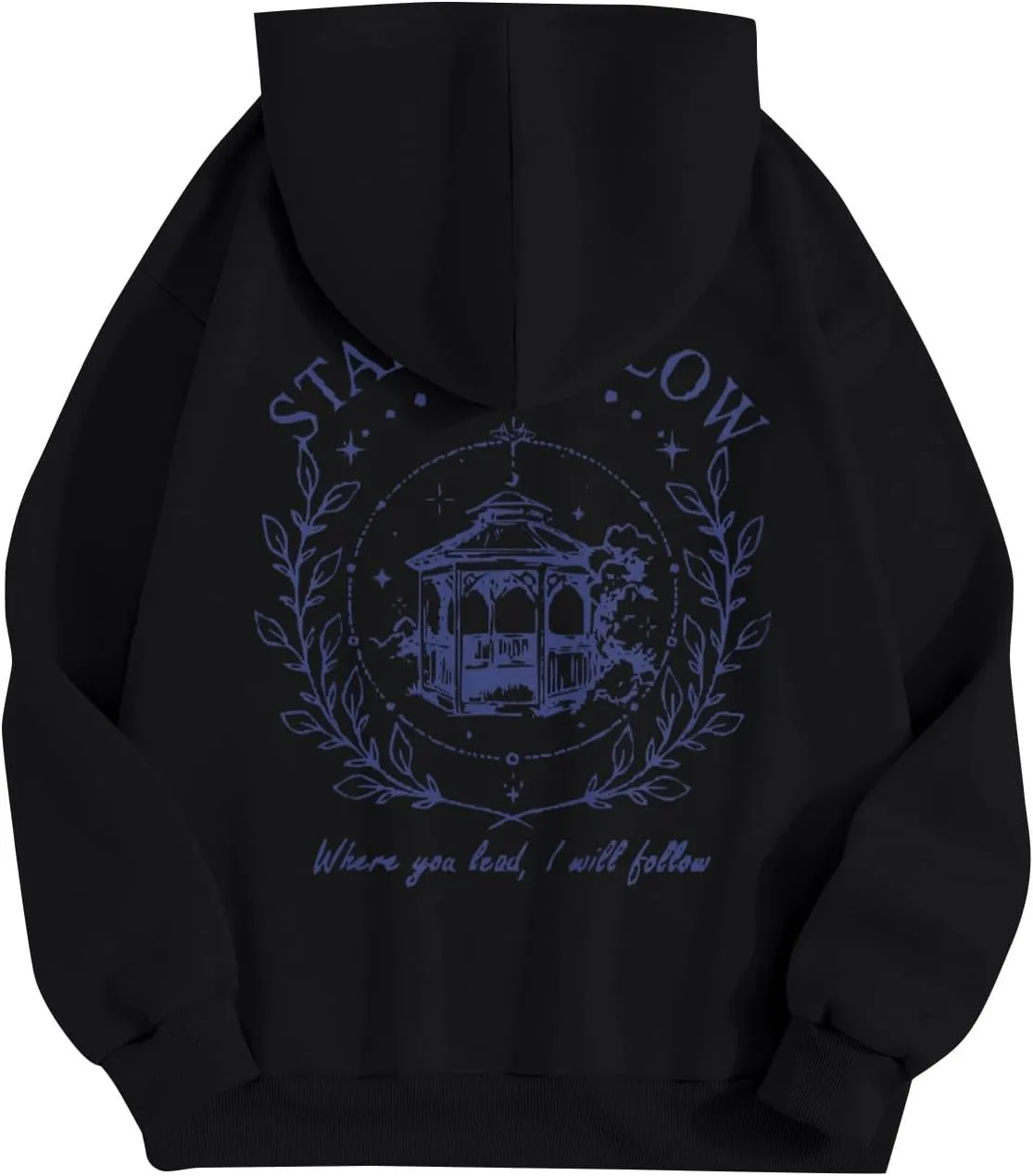 Azeralia Hoodies for Women Crew Neck Long Sleeve Sweatshirt Print Lightweight Pullover Fall Daily Basic Top