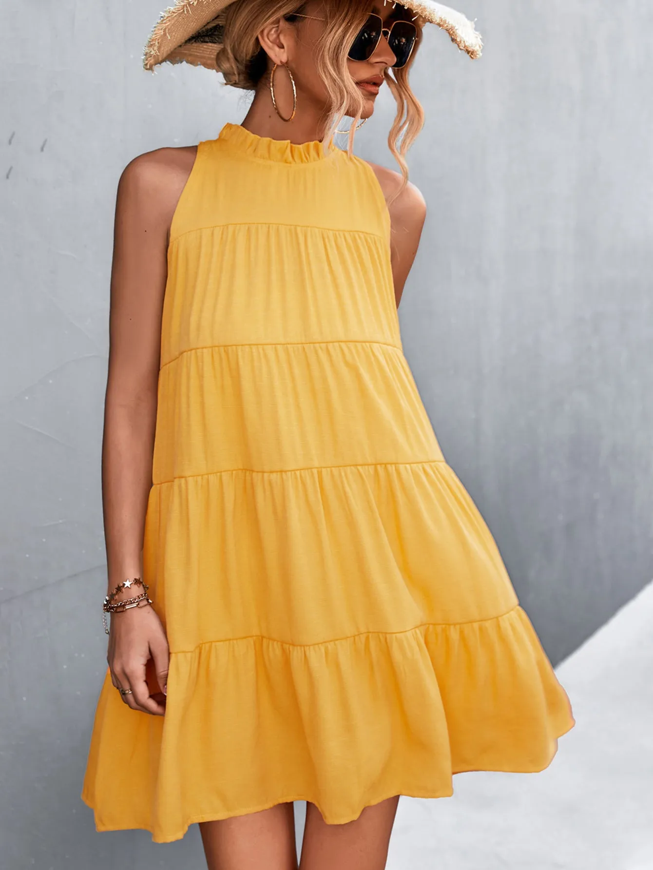 Babydoll Tiered Dress
