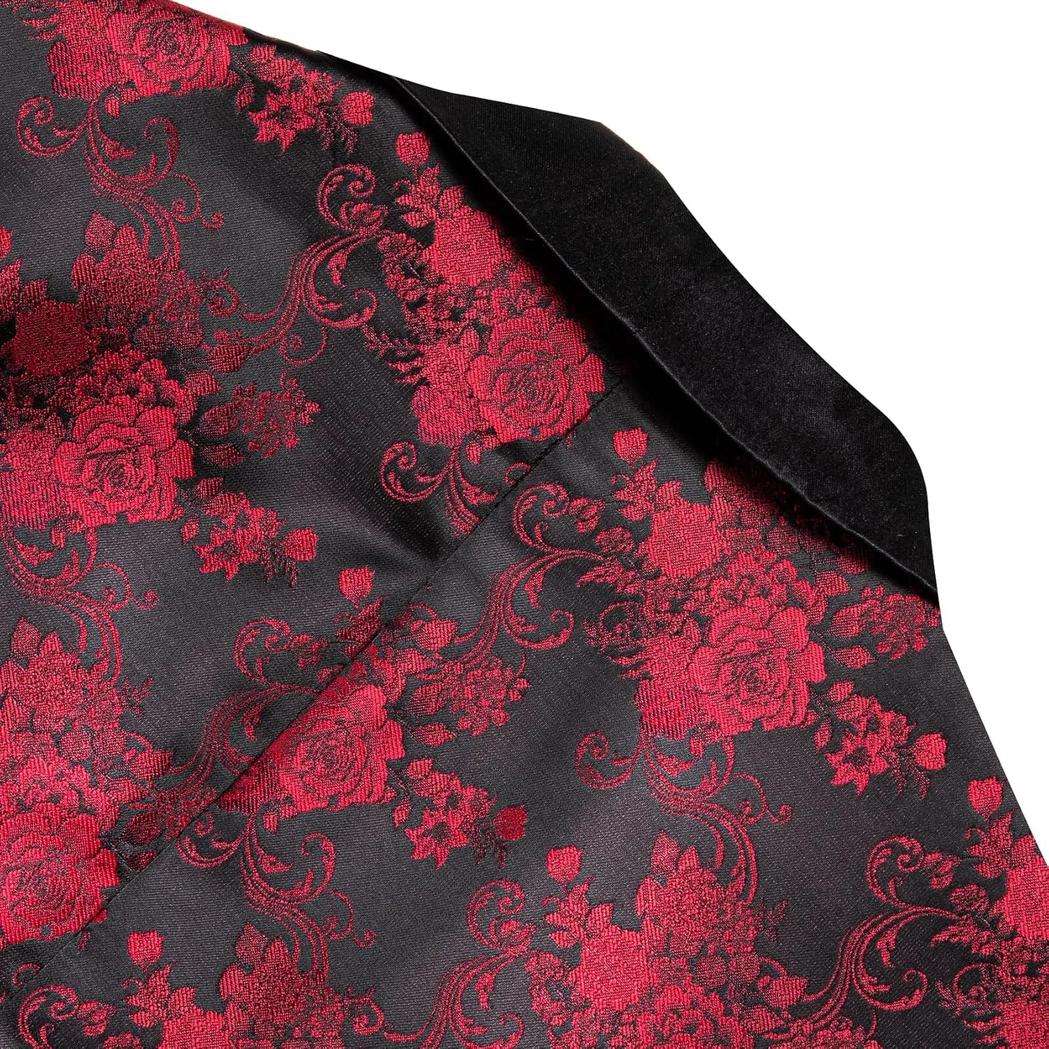 Barry.Wang Blazer for Men Paisley Sport Coat Lightweight Suit Jacket Regular Tuxedo Flower Mardi Gras Carnival Gift