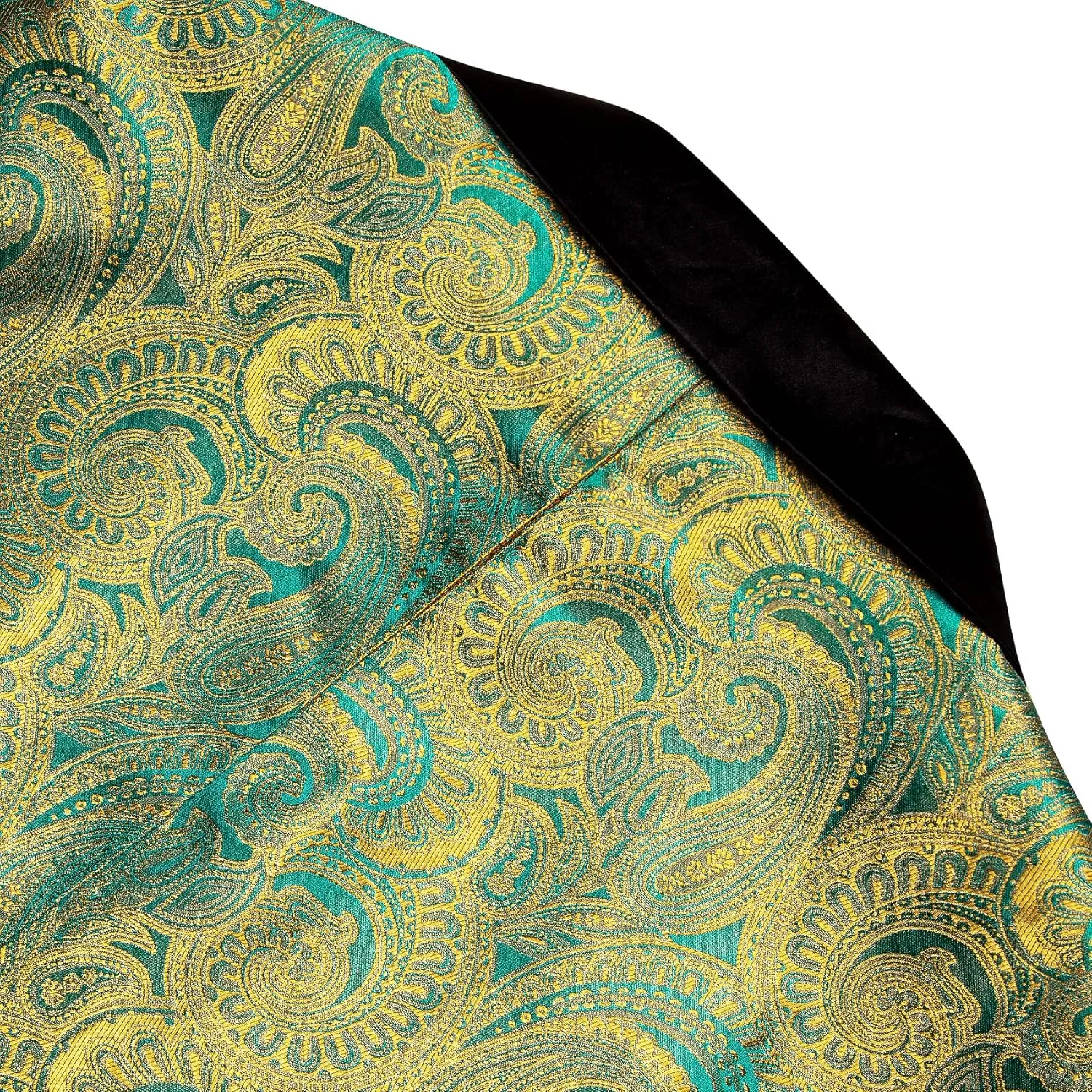 Barry.Wang Blazer for Men Paisley Sport Coat Lightweight Suit Jacket Regular Tuxedo Flower Mardi Gras Carnival Gift