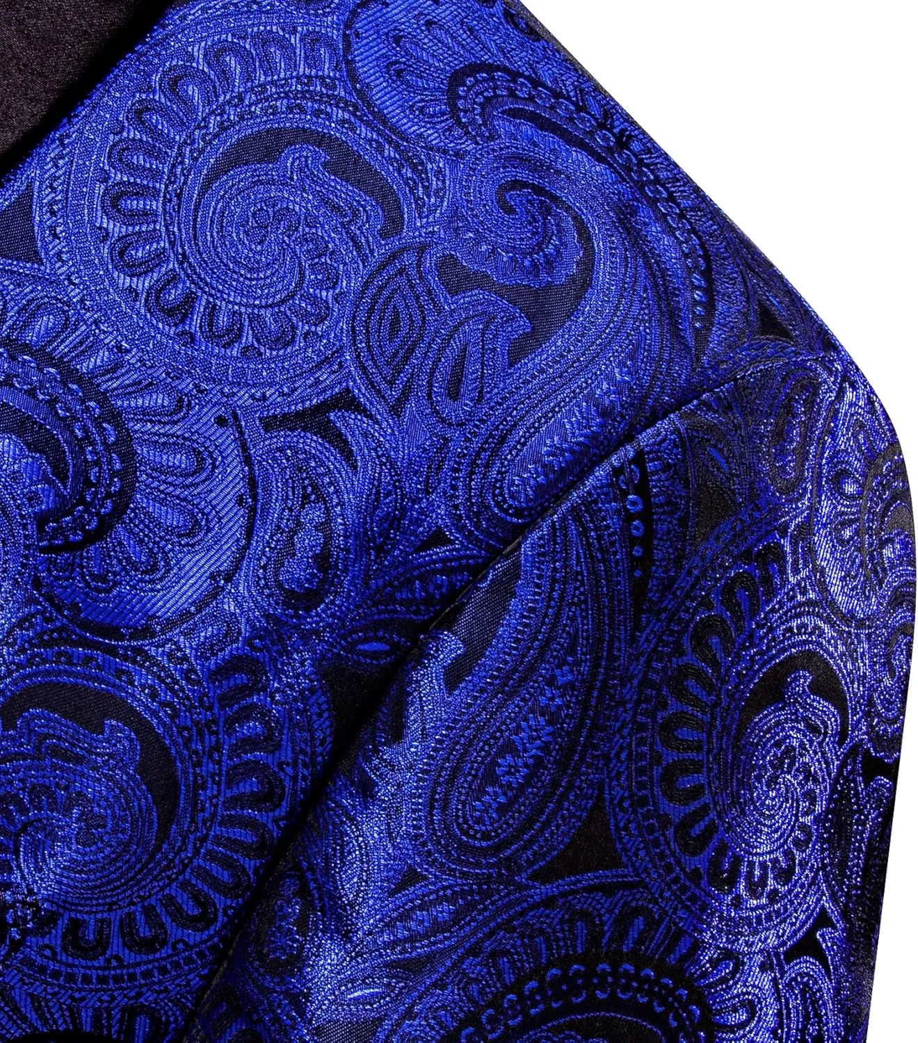 Barry.Wang Blazer for Men Paisley Sport Coat Lightweight Suit Jacket Regular Tuxedo Flower Mardi Gras Carnival Gift