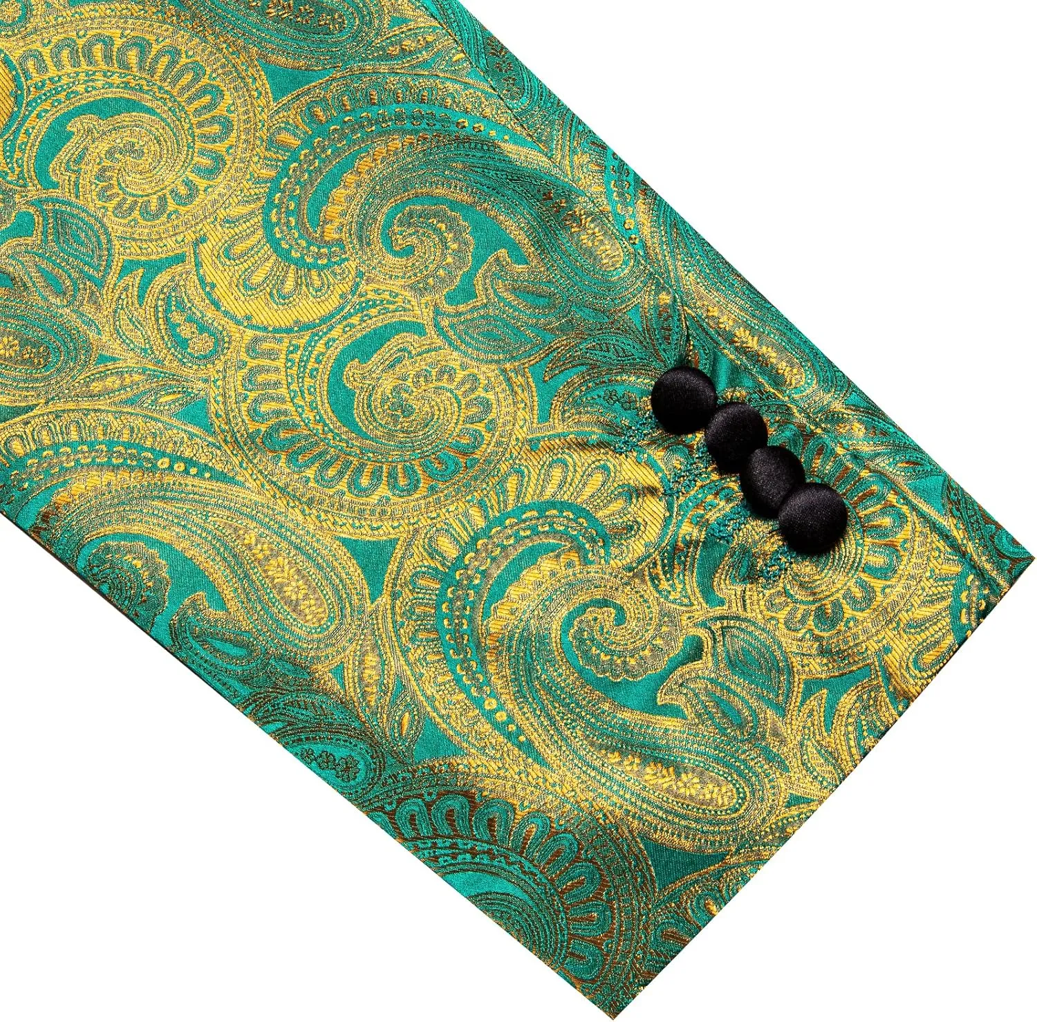 Barry.Wang Blazer for Men Paisley Sport Coat Lightweight Suit Jacket Regular Tuxedo Flower Mardi Gras Carnival Gift