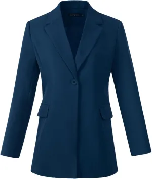 Beninos Womens Long Sleeve Blazers Business Casual Solid Lightweight Suit Jacket Office Blazer