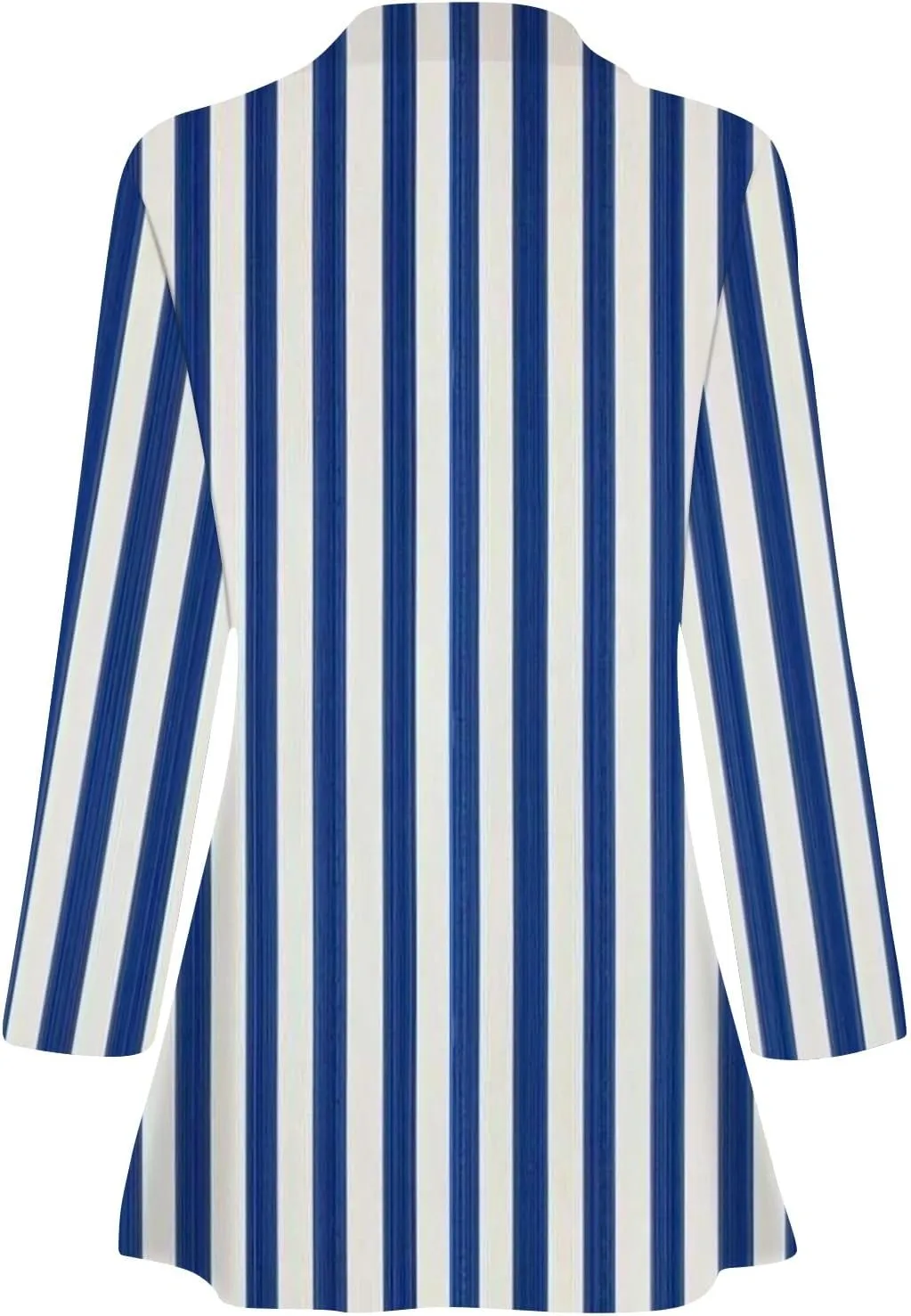 Blazers For Women Business Casual,2024 Fall Trendy Black And White Striped Blazer Lapel Open Front Cardigan Jacket