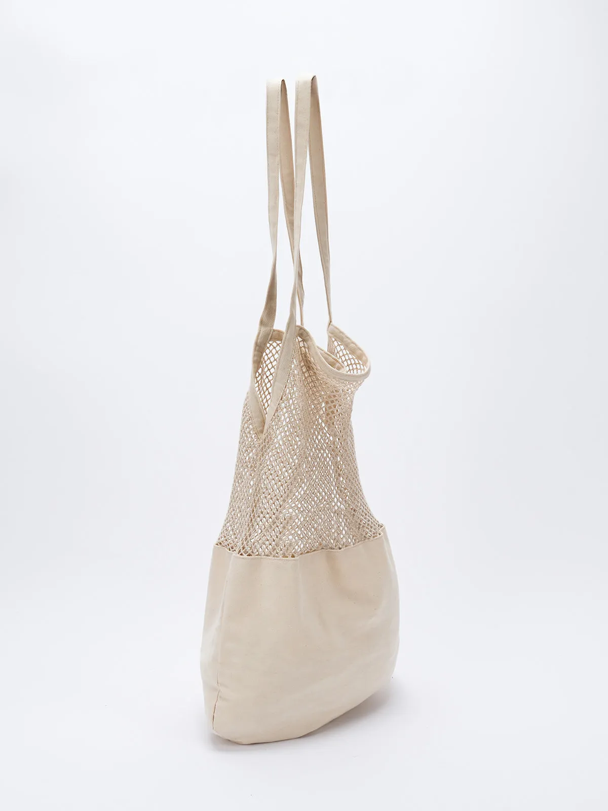 Blended Mesh Grocery Bag Off White