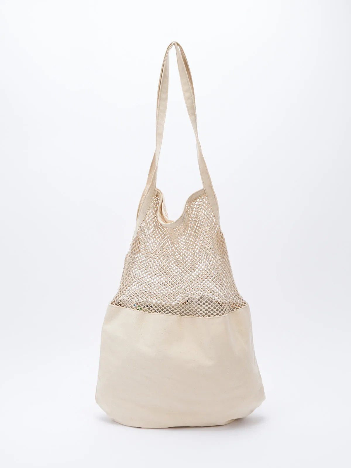 Blended Mesh Grocery Bag Off White