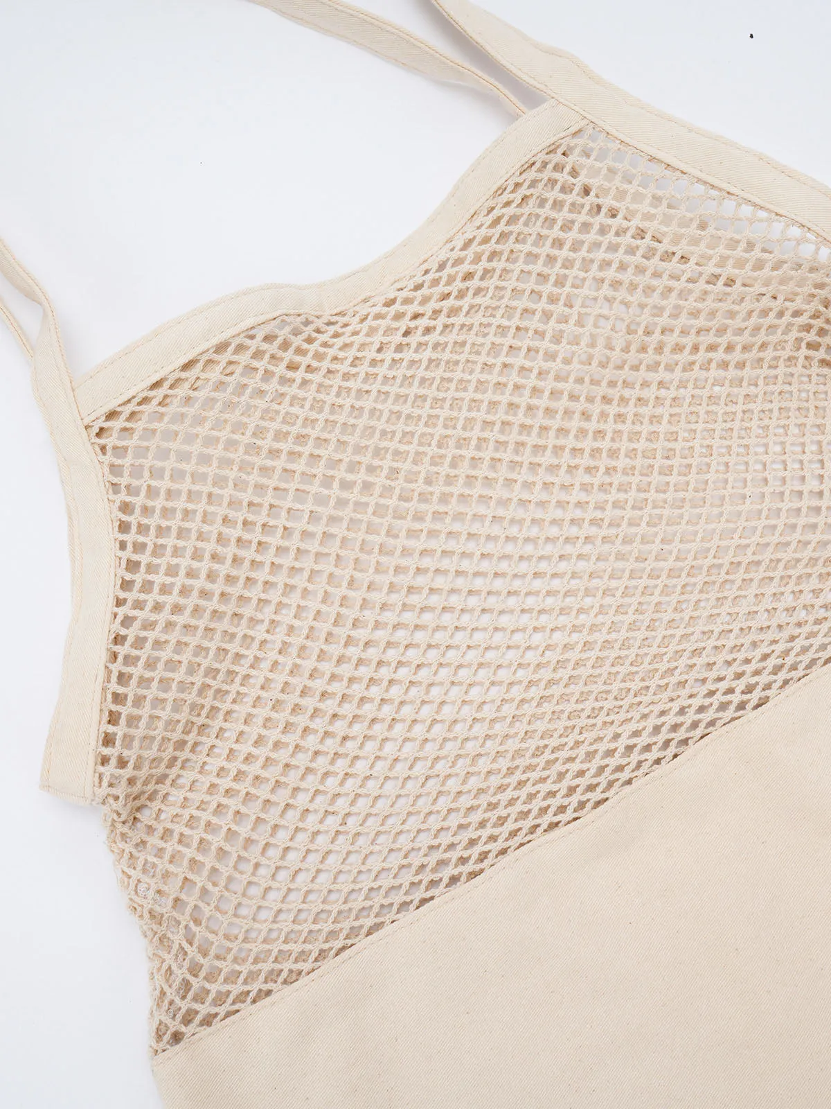 Blended Mesh Grocery Bag Off White