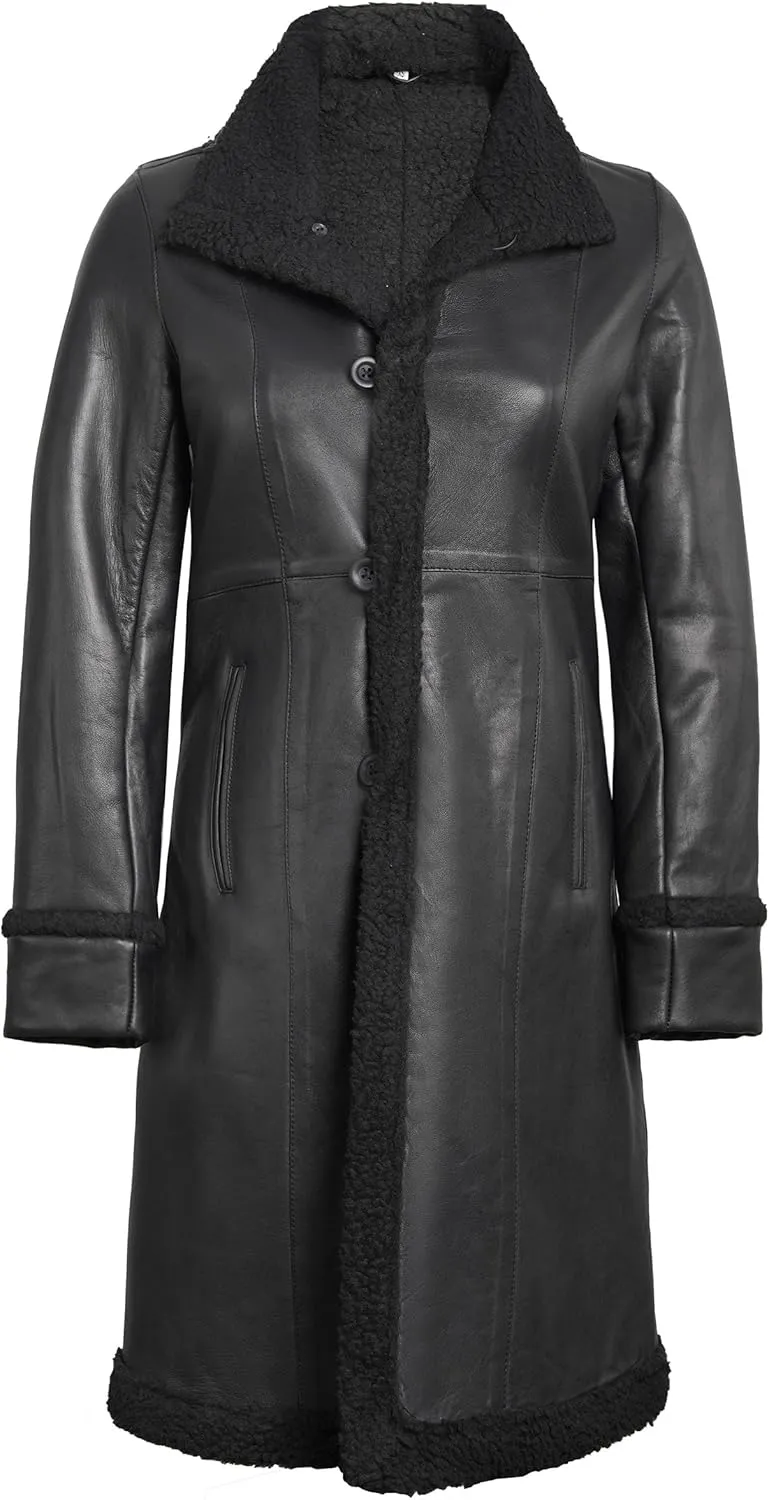 Blingsoul Leather Coats For Women - Real Lambskin Leather Jacket Womens