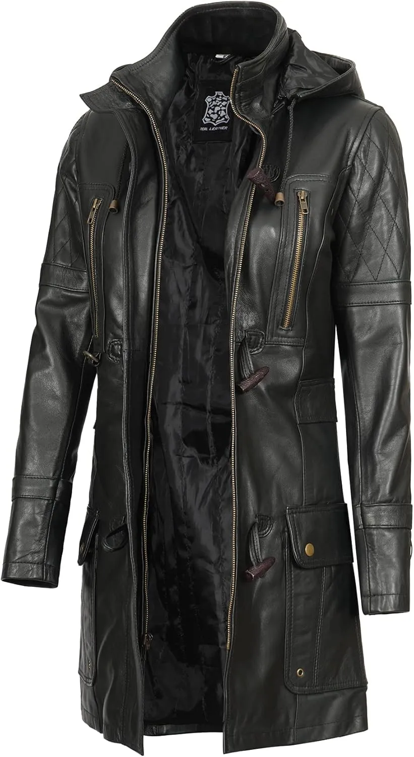 Blingsoul Leather Coats For Women - Real Lambskin Leather Jacket Womens