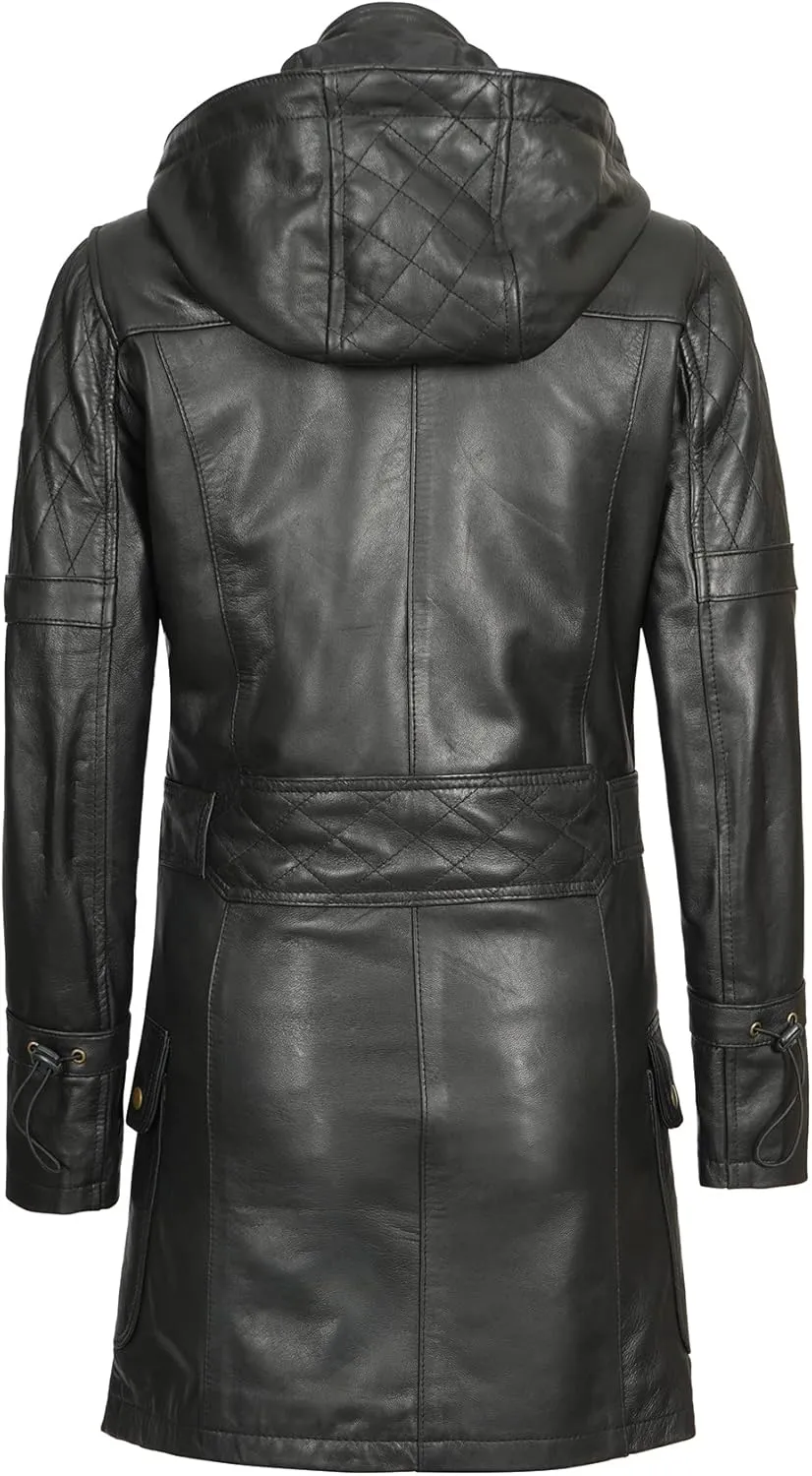 Blingsoul Leather Coats For Women - Real Lambskin Leather Jacket Womens