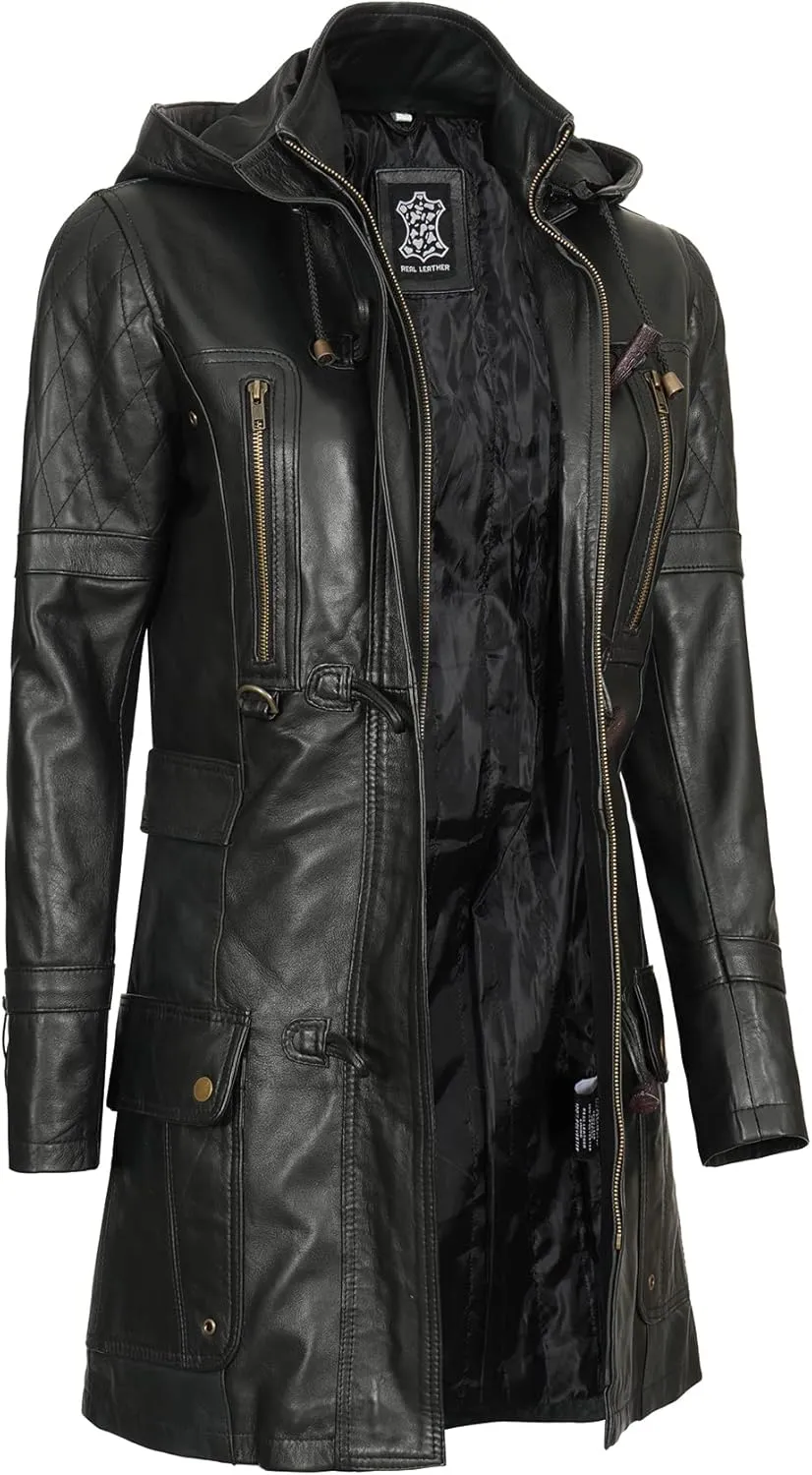 Blingsoul Leather Coats For Women - Real Lambskin Leather Jacket Womens