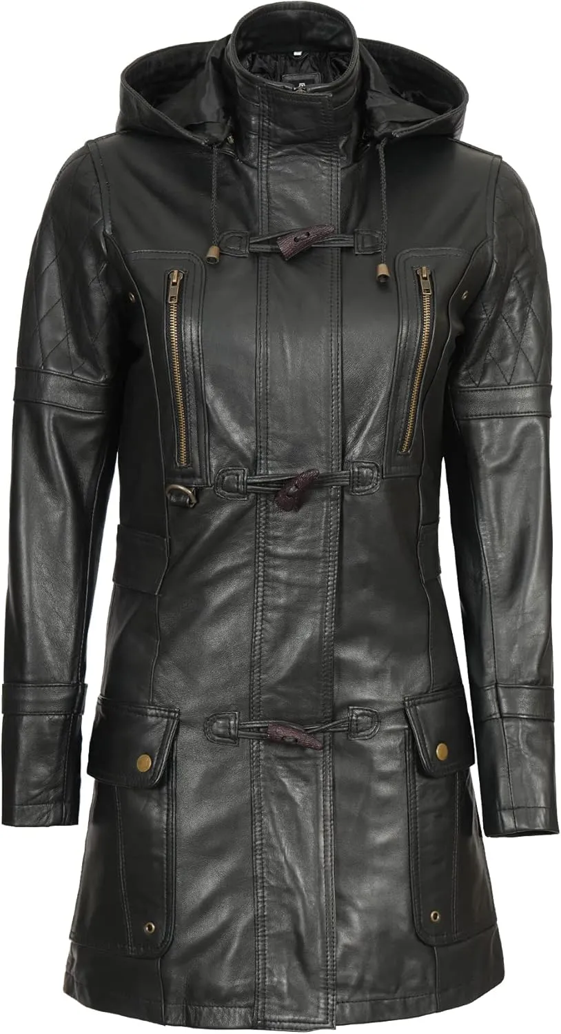 Blingsoul Leather Coats For Women - Real Lambskin Leather Jacket Womens