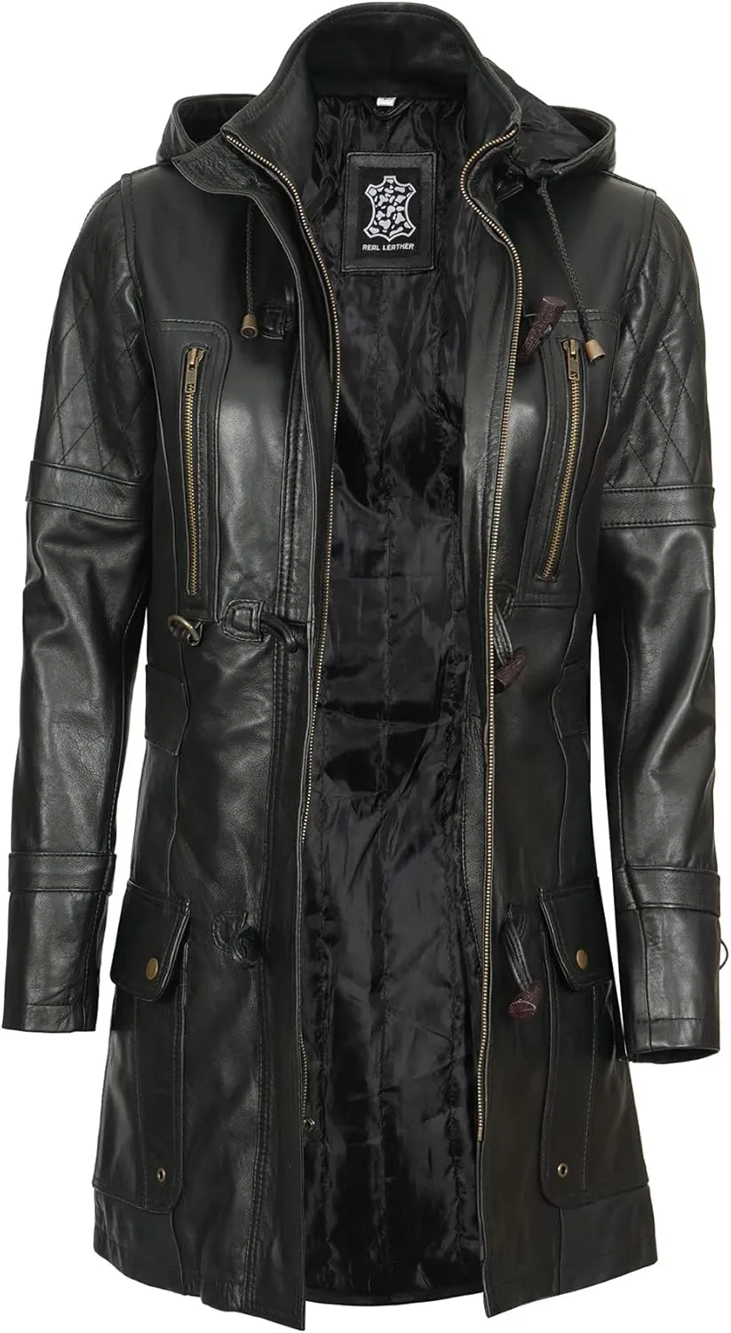 Blingsoul Leather Coats For Women - Real Lambskin Leather Jacket Womens