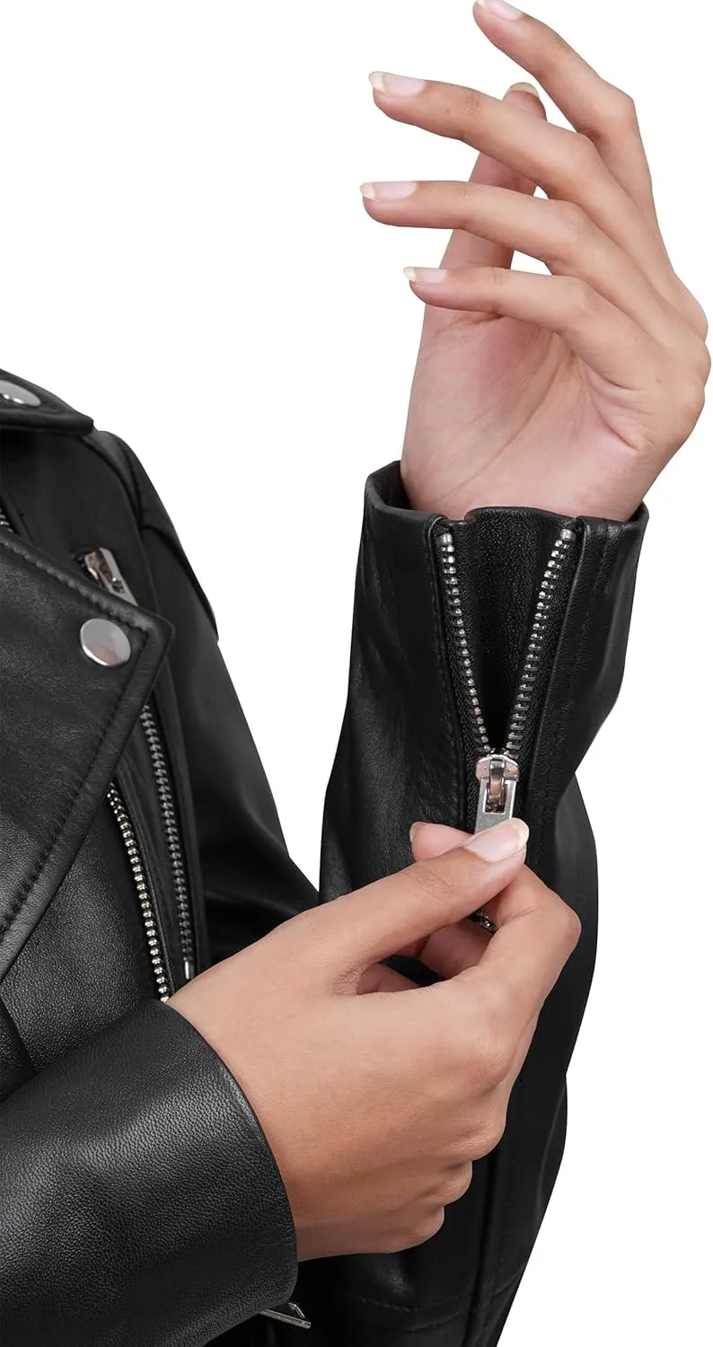 Blingsoul Leather Jackets For Women - Real Lambskin Womens Leather Jacket