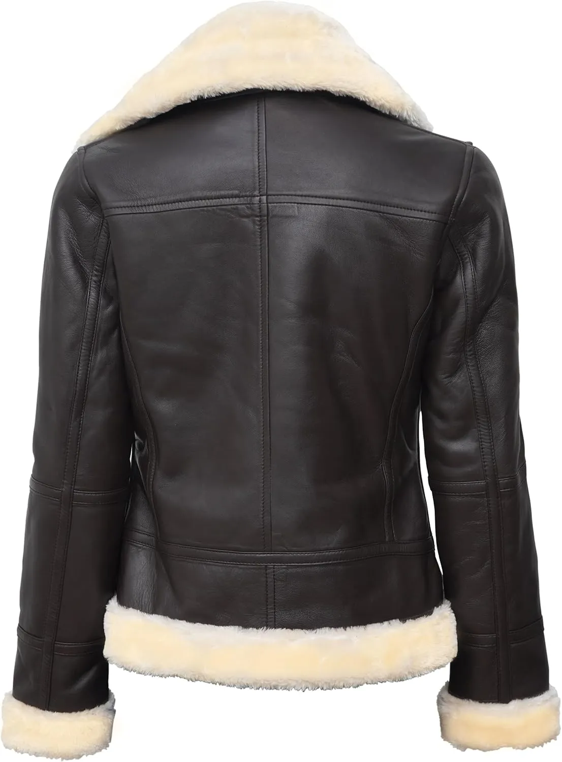 Blingsoul Womens Leather Jacket - Real Leather Winter Jackets for Women