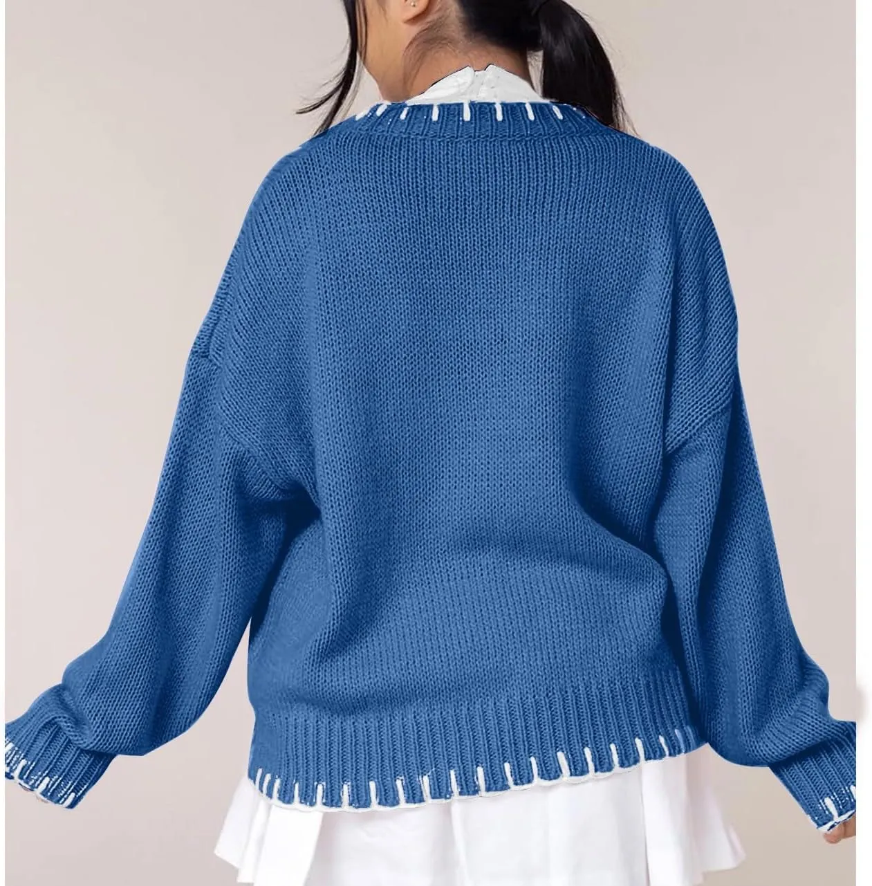 Bow Sweater Women 2025 Holiday Tops Spring Trendy Long Sleeve Valentines Day Outfit Sweater With Bows