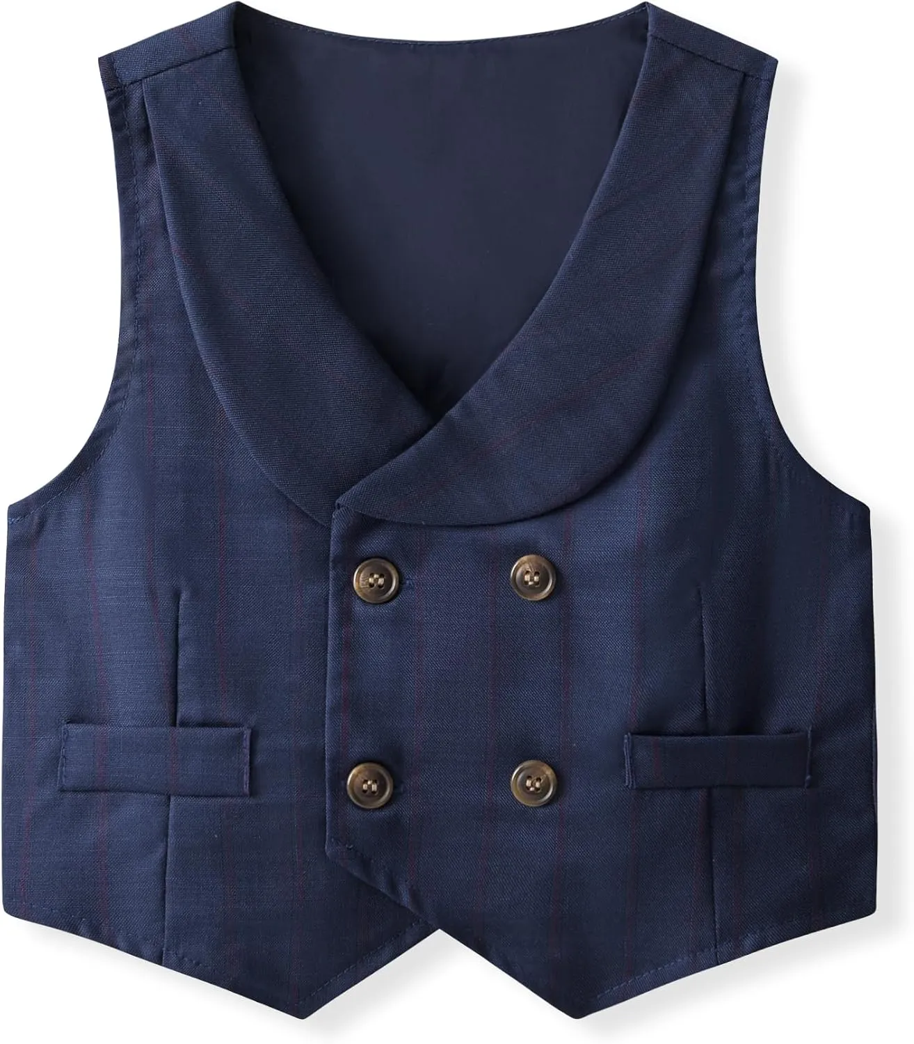 Boys 3Pcs Clothing Sets Long Sleeve Bowtie Shirts  Vest  Pants Casual Suit