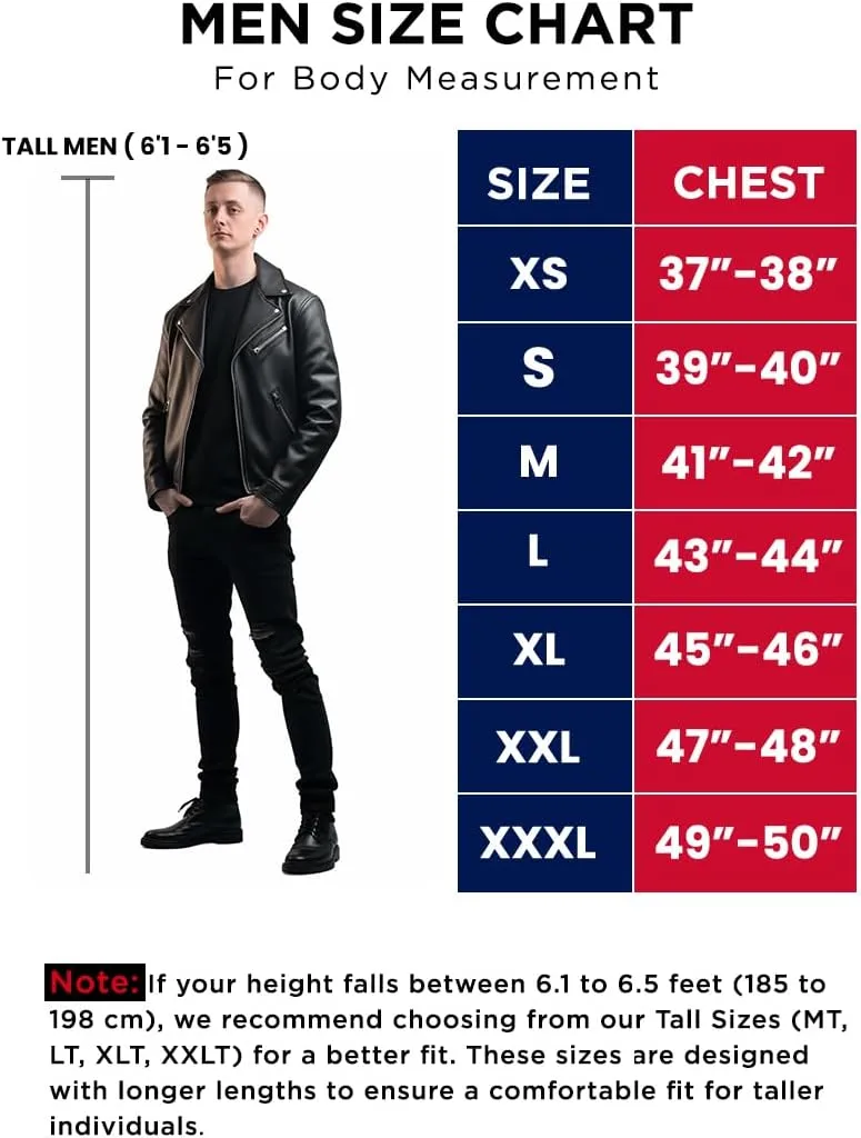 Brown Leather Jacket Men - Natural Distressed Leather Jackets for Men