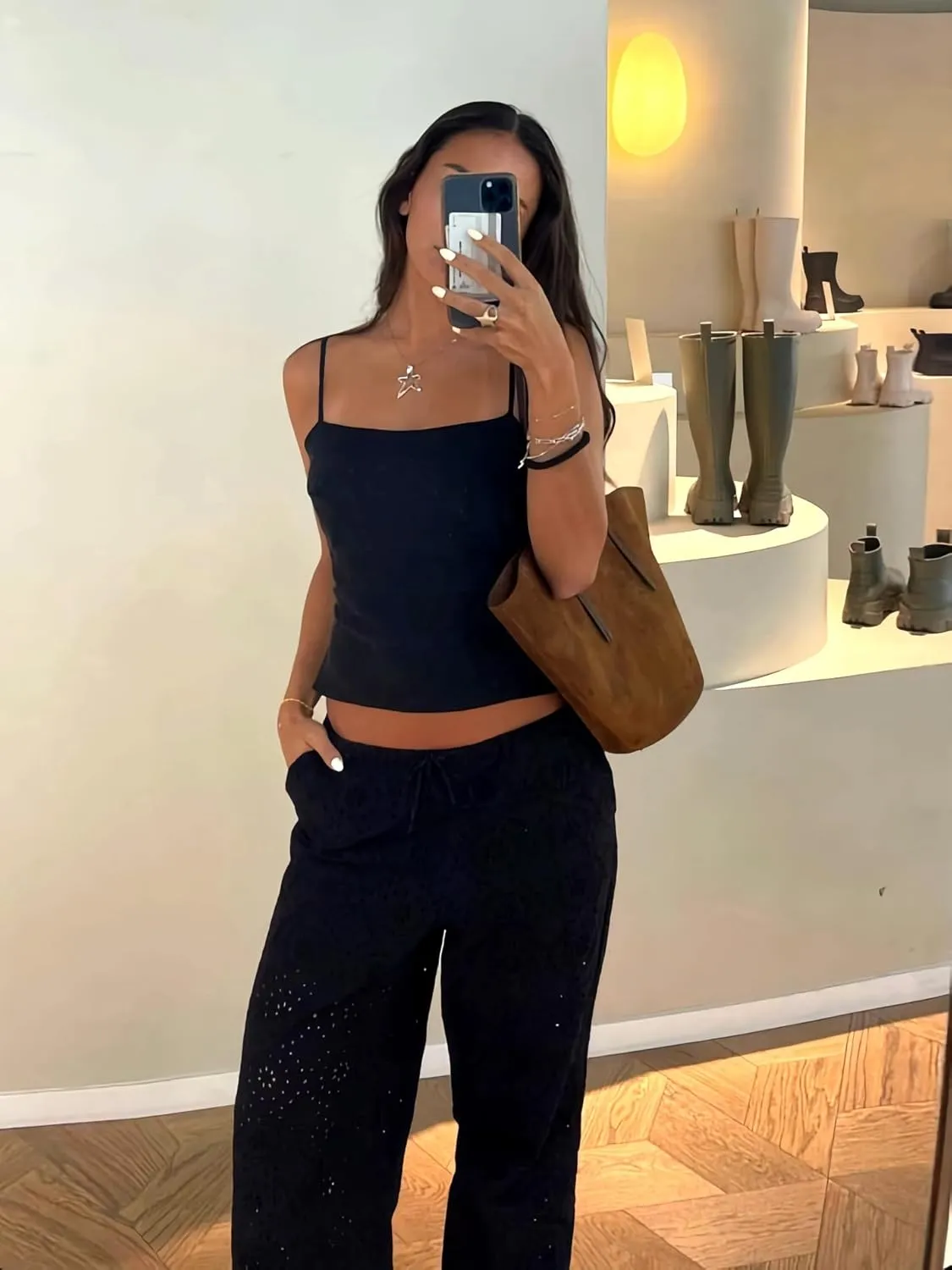 Camisole Tops for Women Sleeveless Adjustable Spaghetti Strap Tank Tops Y2K Basic Shirts