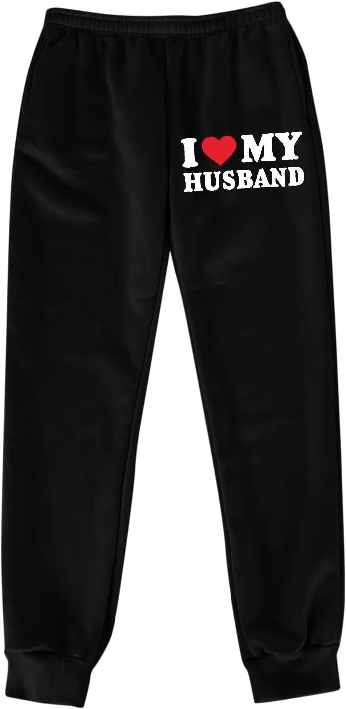 Capri Cargo Pants for Women with Pockets Letter Print Casual Pants for Women Elastic Waist Sweatpants Trousers