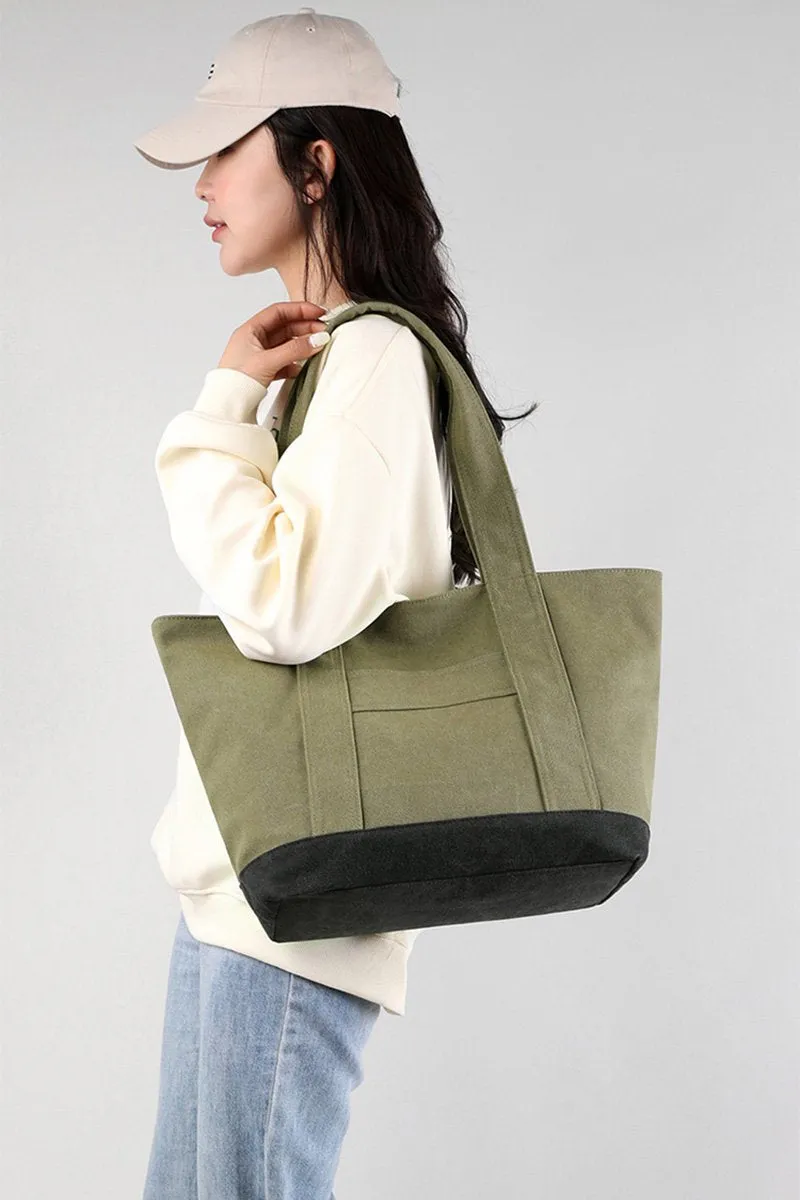CASUAL DAILY CANVAS SHOULDER BAG