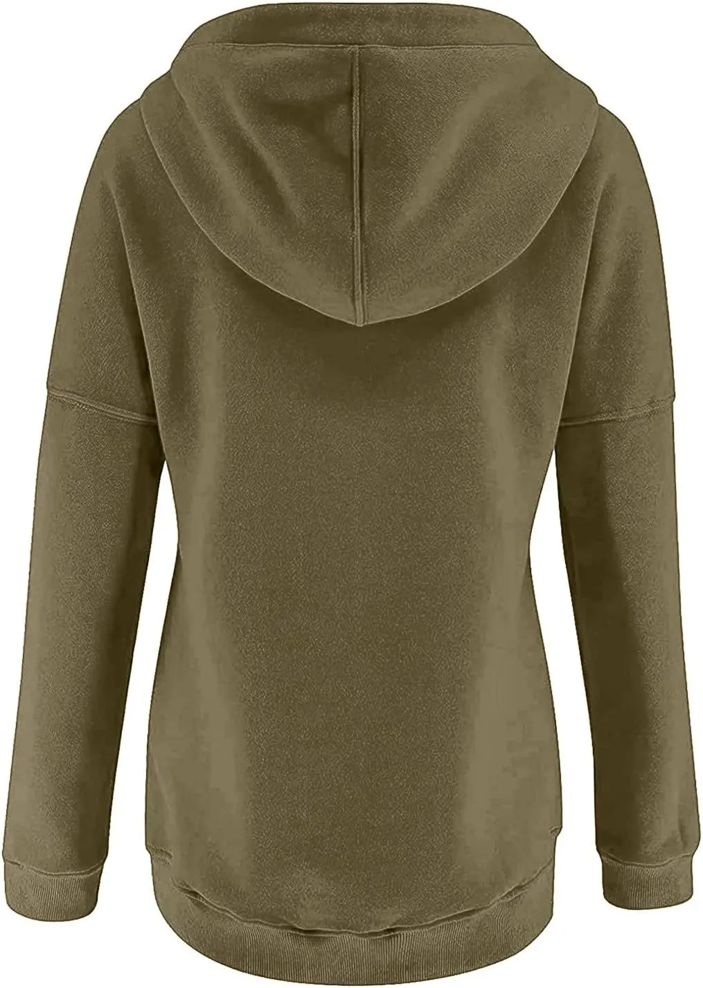 Ceboyel Women Quarter Zip Pullover Sweatshirt Solid Color Hoodies Drawstring Long Sleeve Pullover Tops Fall Clothing 2023