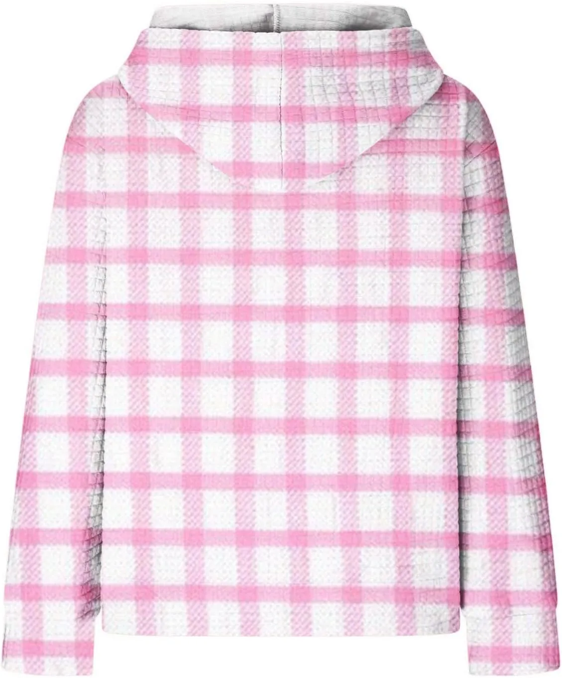Ceboyel Women Waffle Knit Cute Hoodies Drawstring Pullover Sweatshirts Fashion Casual Sweaters Comfy Fall Clothes Outfits