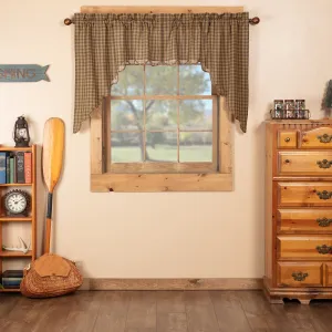Cedar Ridge Scalloped Lined Swag Curtains