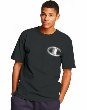 CHAMPION - Men - Floss Stitch C Tee - Black