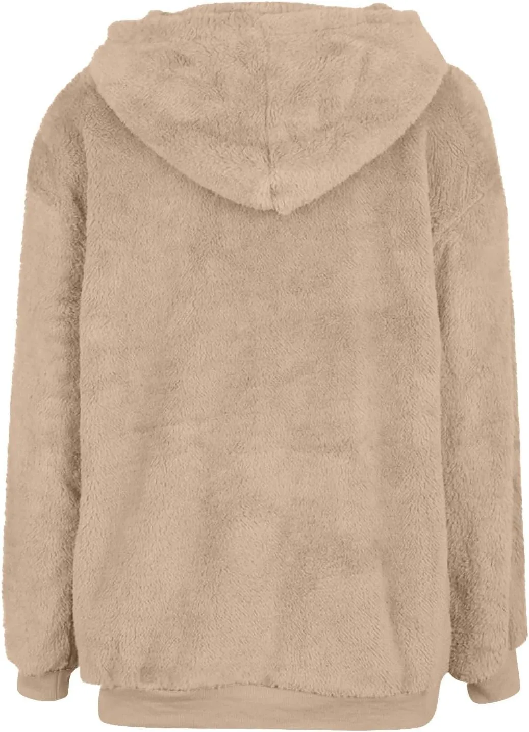 ChicCrate Womens Oversized Sherpa Pullover Hoodie Fuzzy Fleece Sweatshirt Trendy Comfrt Casual Fluffy Hoodies