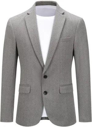 Cloudstyle Mens Casual 2 Buttons Slim Fit Jacket Lightweight Formal Business Blazer Sport Coat