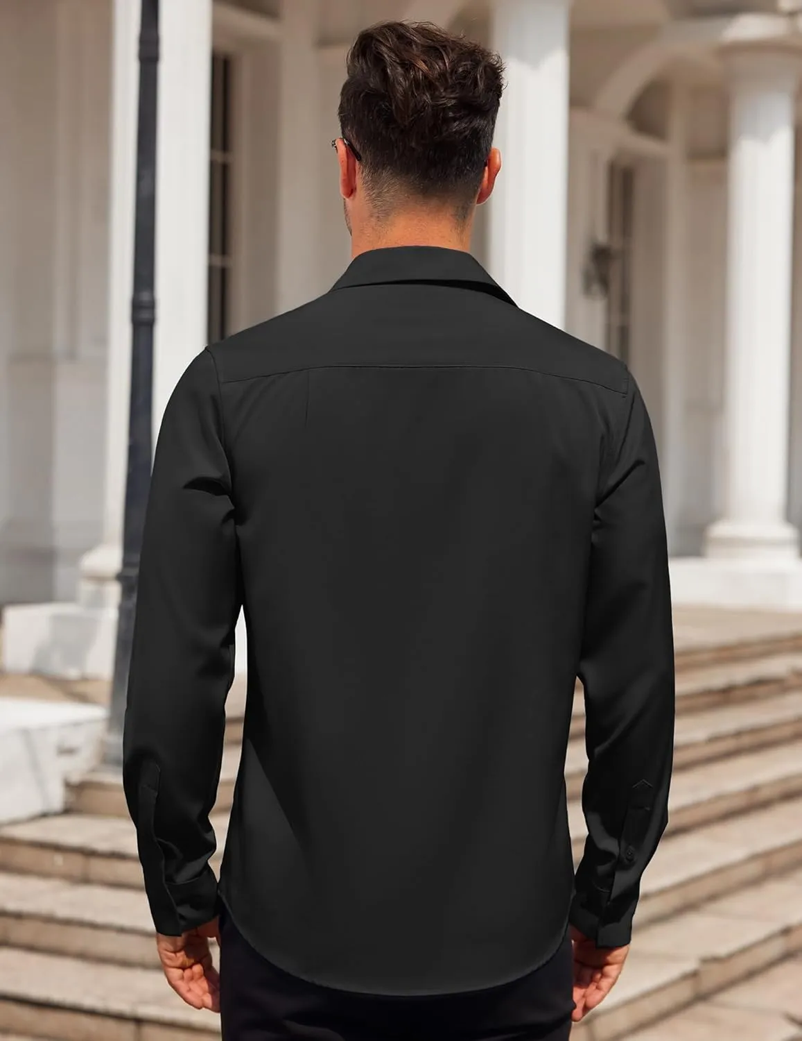 COOFANDY Mens Dress Shirt Long Sleeve Button Down Shirts Business Casual Wrinkle Free Shirts with Pocket