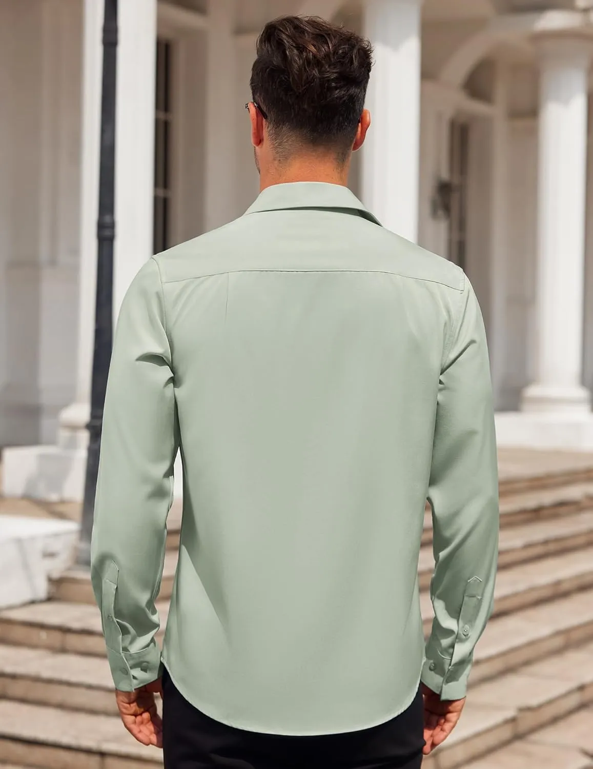 COOFANDY Mens Dress Shirt Long Sleeve Button Down Shirts Business Casual Wrinkle Free Shirts with Pocket