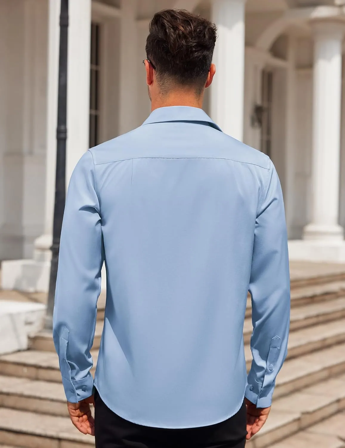 COOFANDY Mens Dress Shirt Long Sleeve Button Down Shirts Business Casual Wrinkle Free Shirts with Pocket