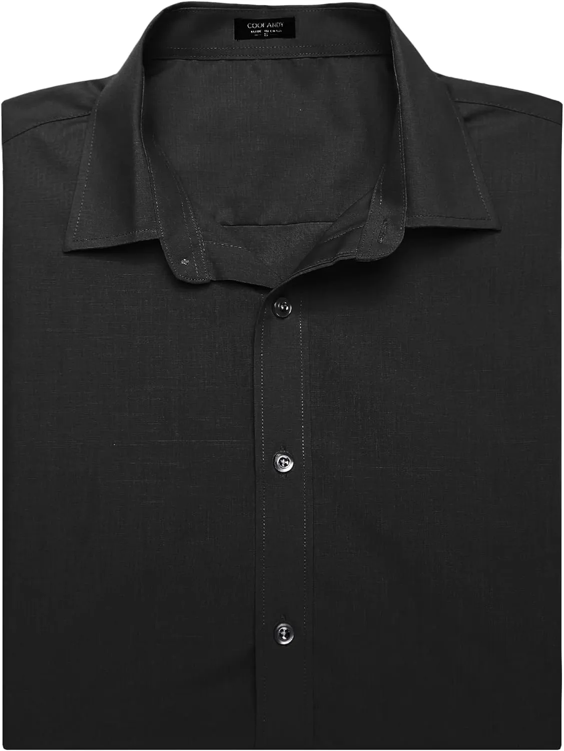 COOFANDY Men's Muscle Fit Dress Shirts Wrinkle-Free Short Sleeve Casual Button Down Shirt